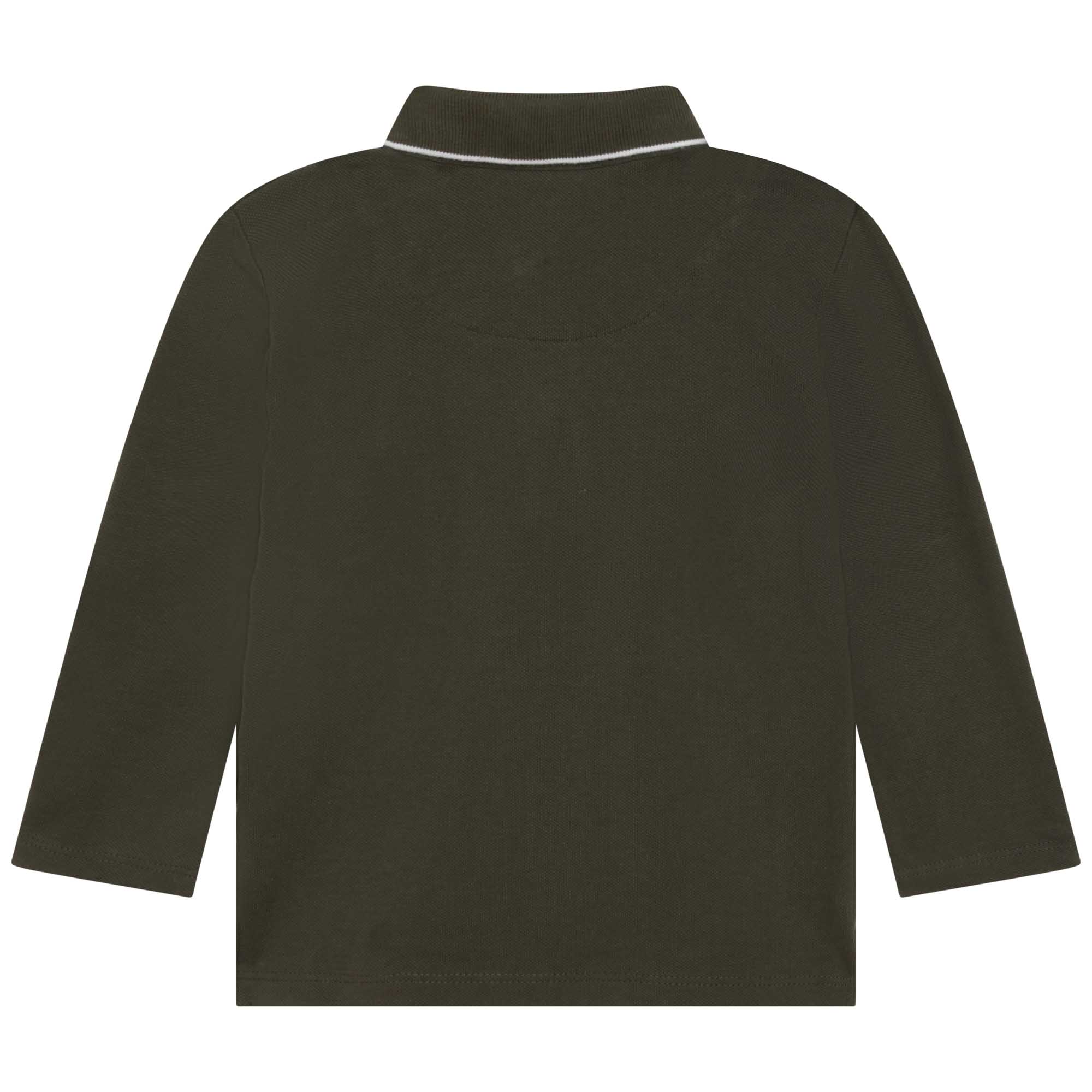 Katoenen trui van piquétricot BOSS Voor