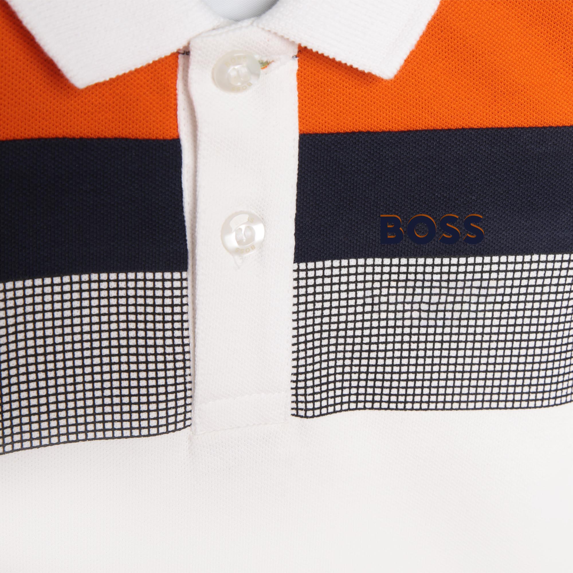Short-sleeved piqué polo shirt BOSS for BOY