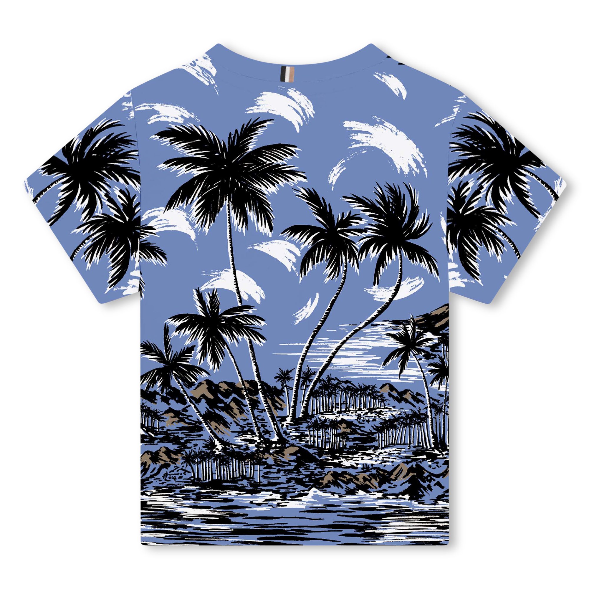 Palm tree print t-shirt BOSS for BOY