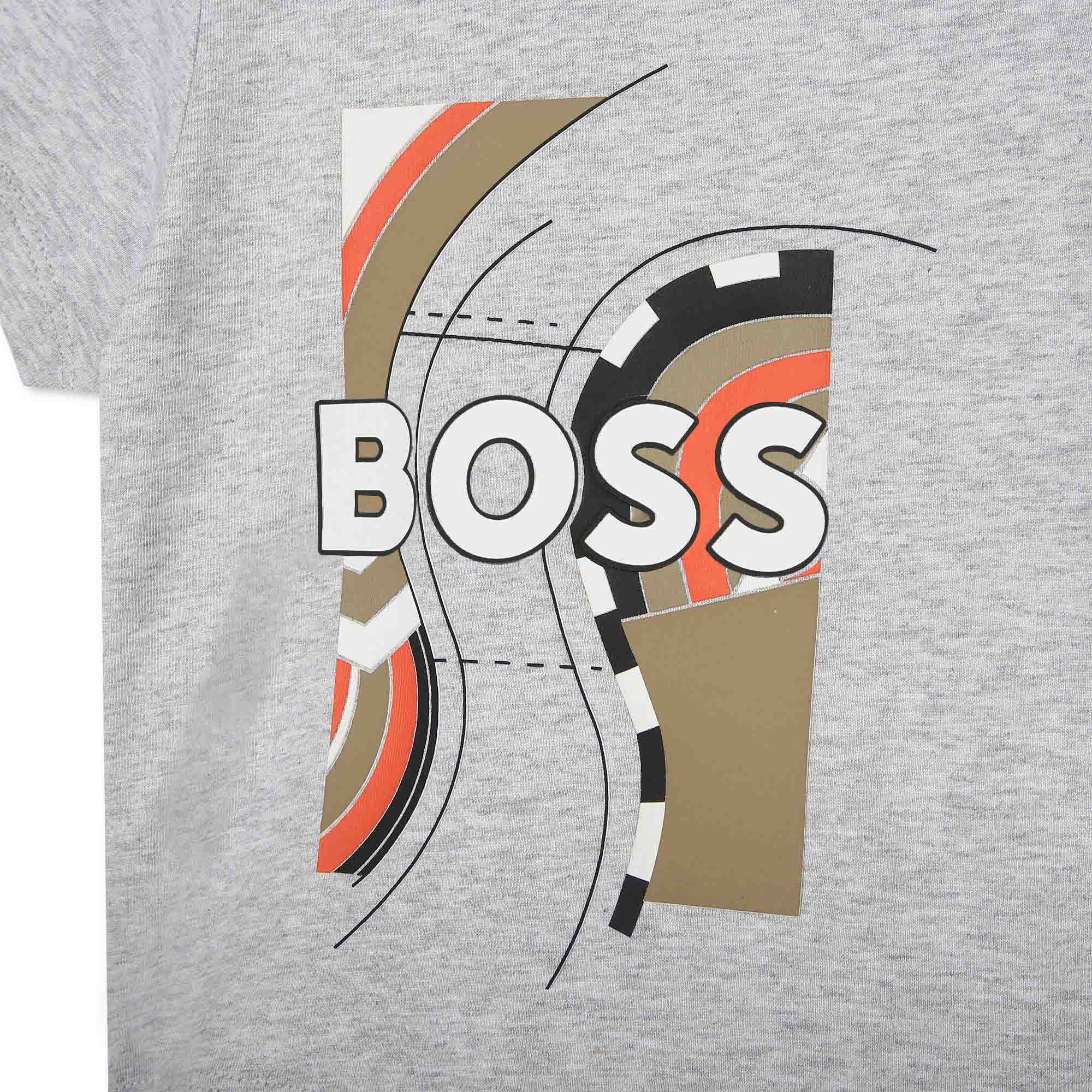 Cotton t-shirt with print BOSS for BOY