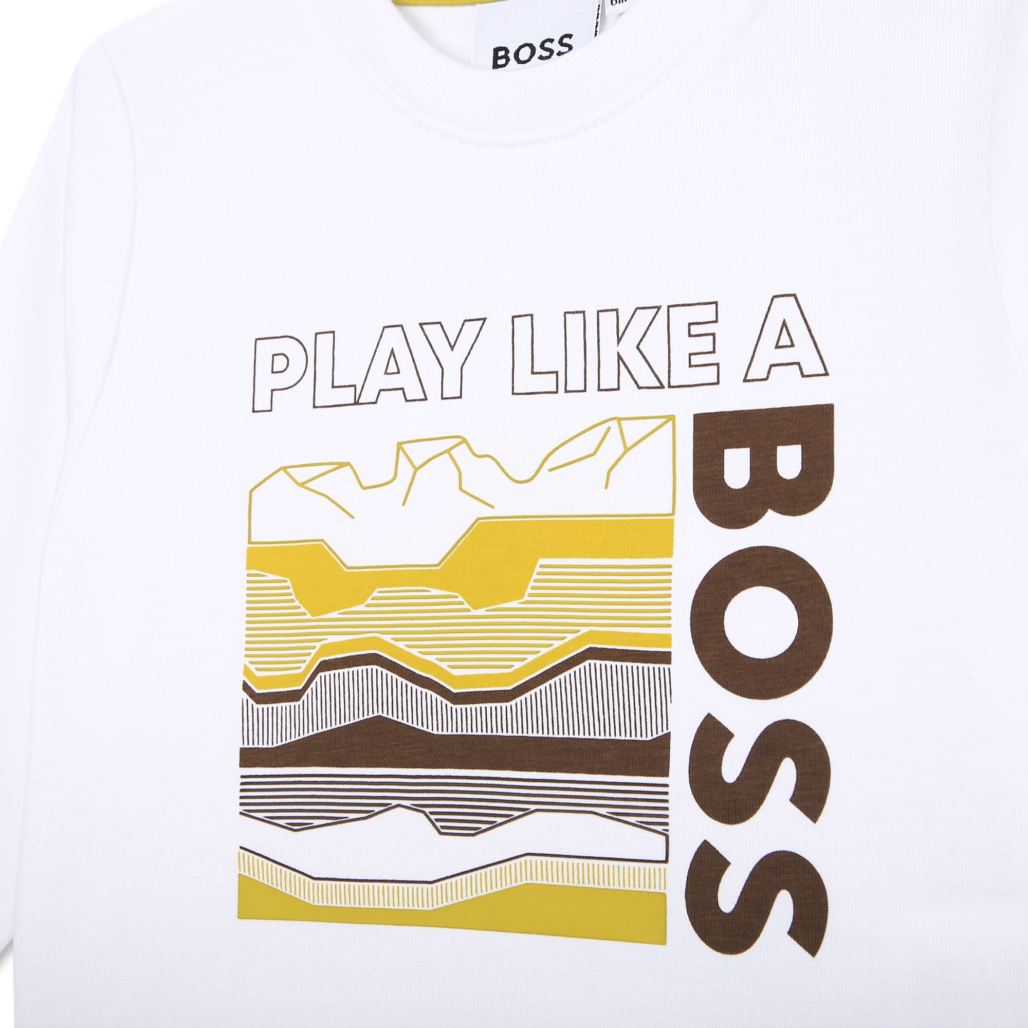 T-shirt in cotone montagne BOSS Per RAGAZZO