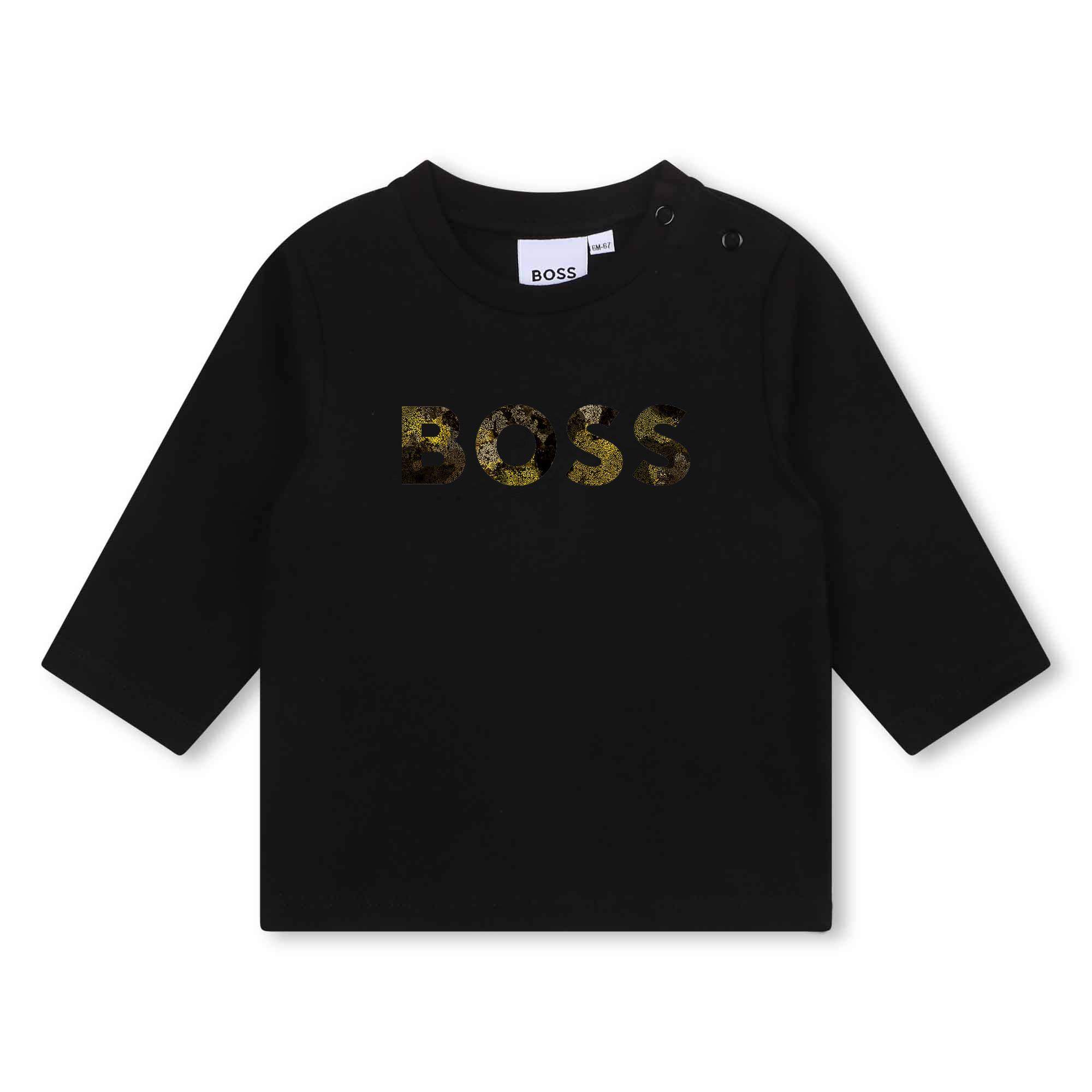 T-shirt met logoprint BOSS Voor