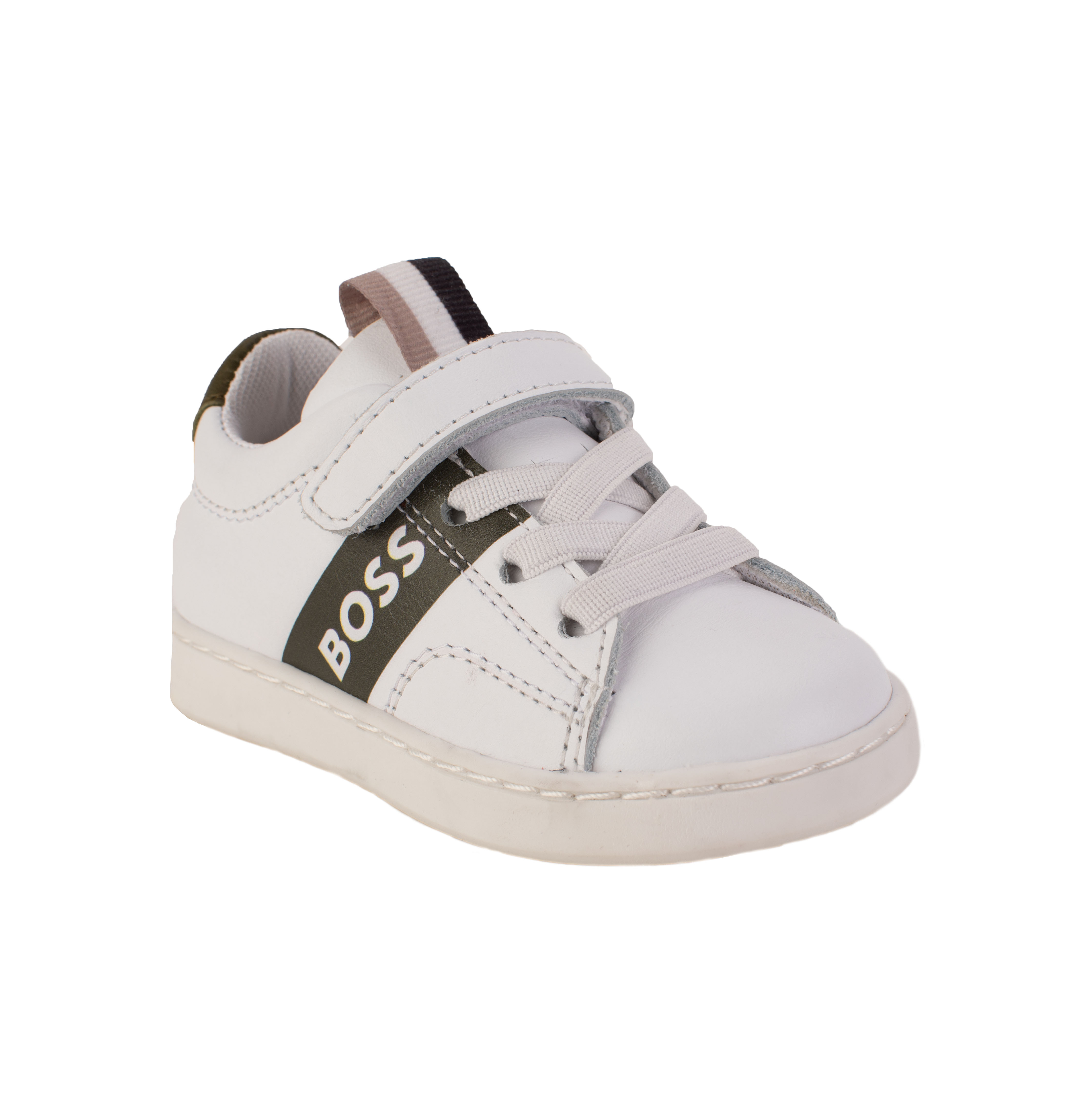 Leather Velcro Sneakers BOSS for BOY