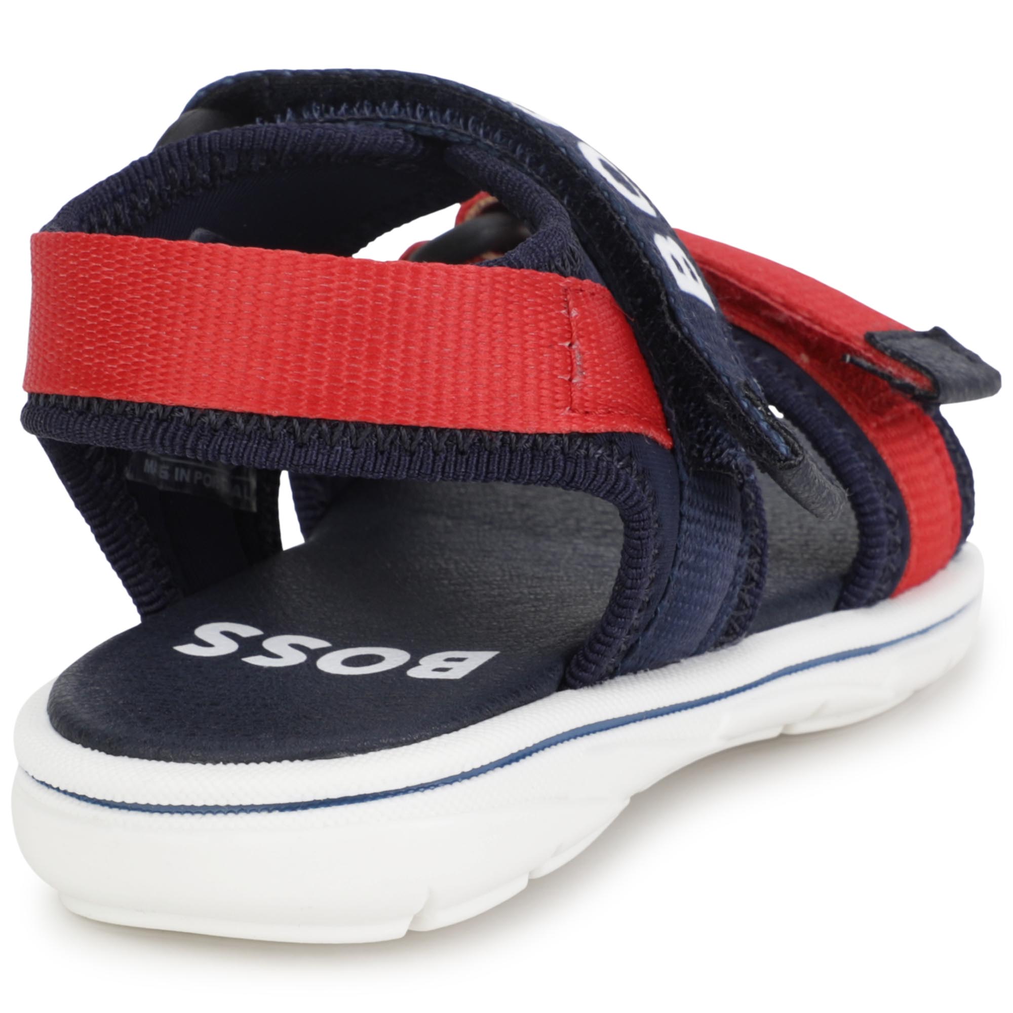 Double hook-and-loop sandals BOSS for BOY