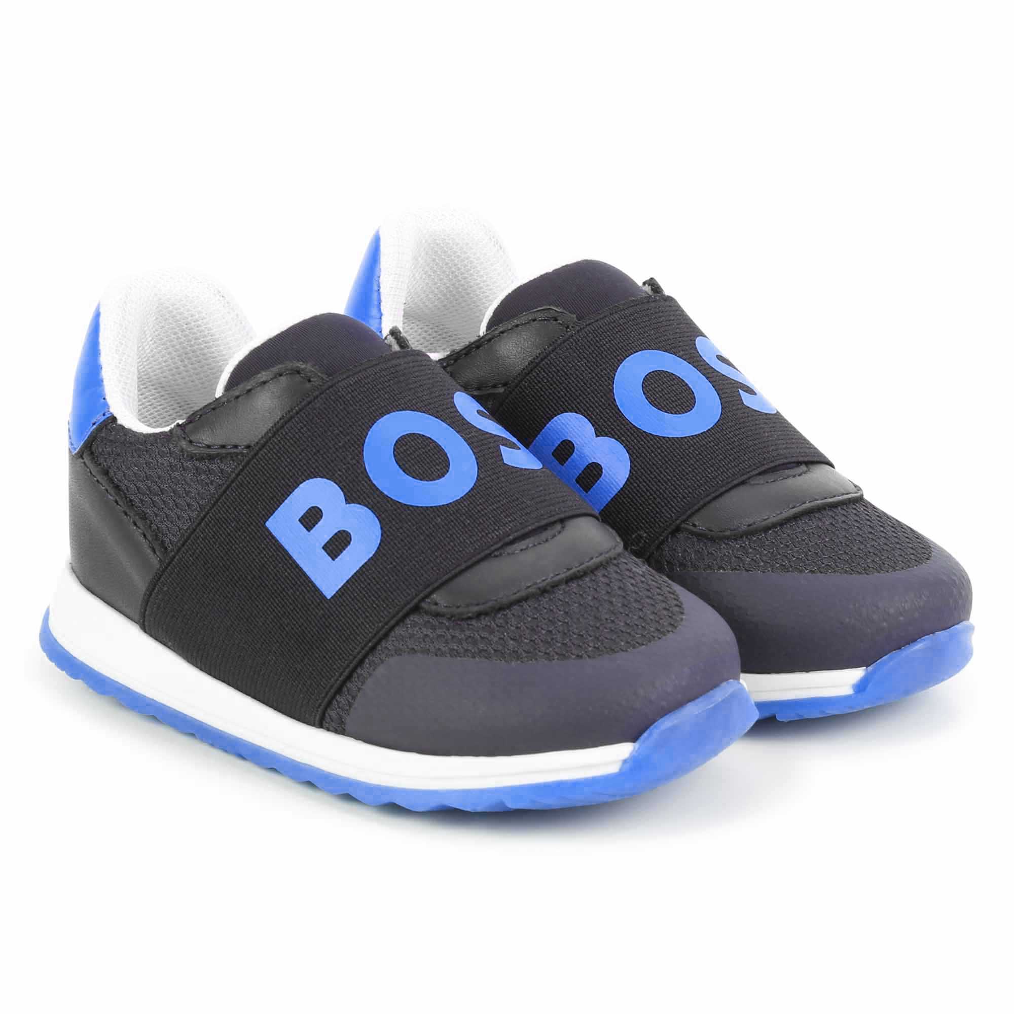delicaat Isoleren Trekker BOSS Leren sneakers met elastiek baby blauw - | Kids around