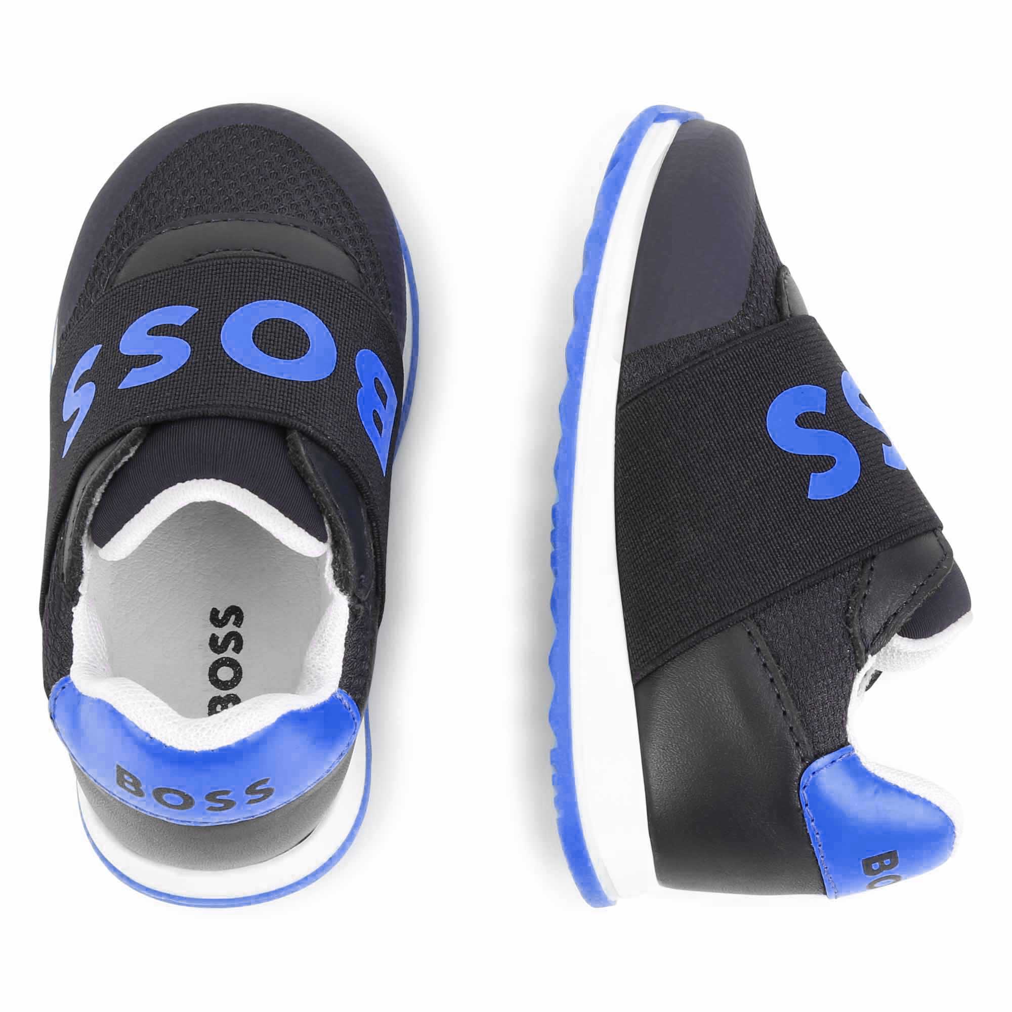 delicaat Isoleren Trekker BOSS Leren sneakers met elastiek baby blauw - | Kids around
