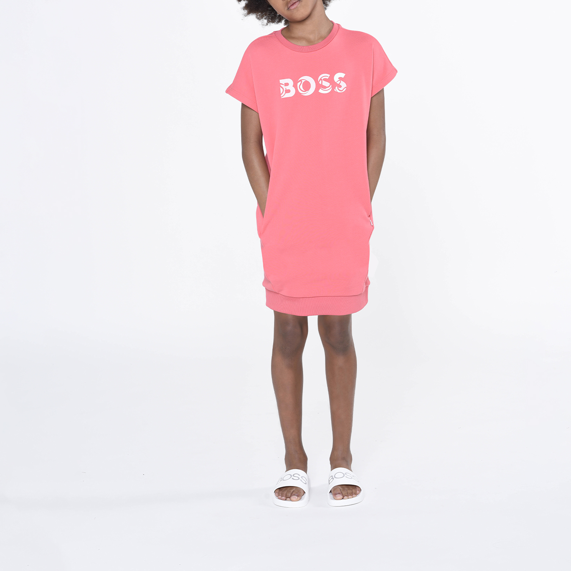 Cotton sweatshirt dress BOSS for GIRL