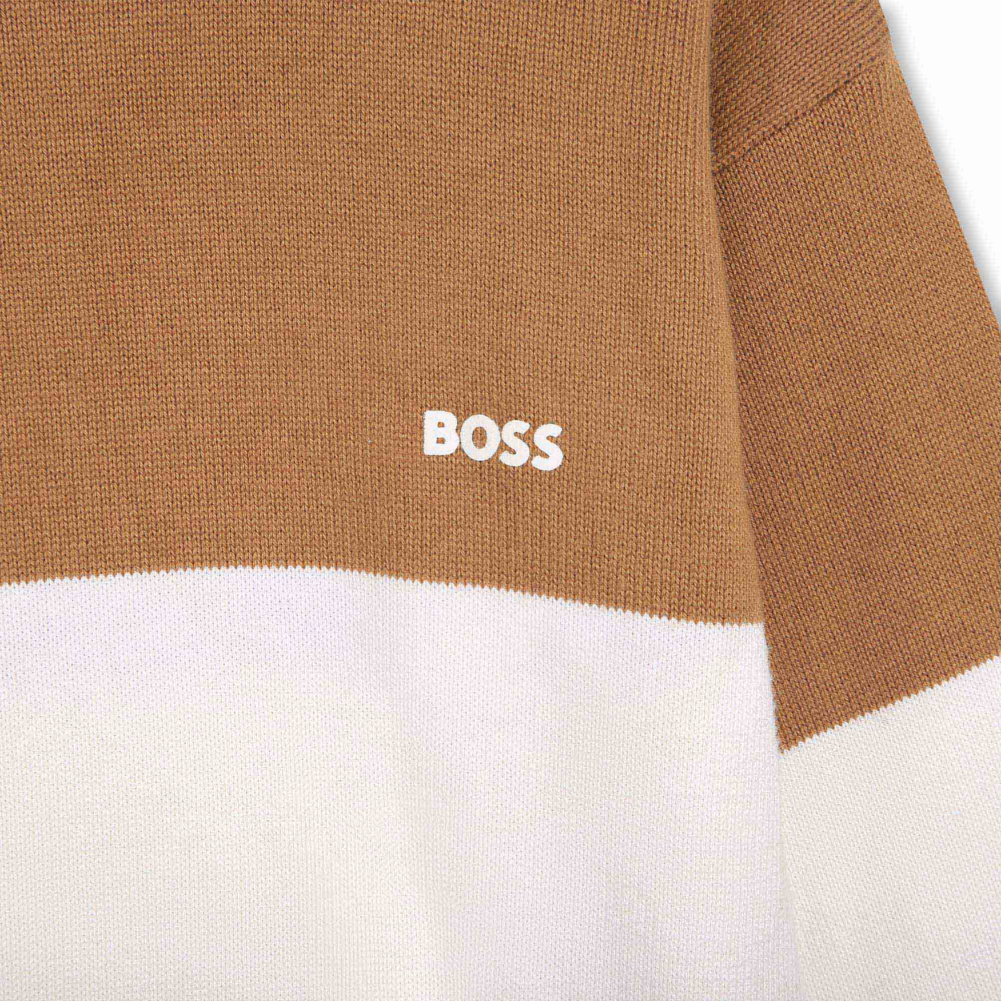 Cotton-and-wool jumper dress BOSS for GIRL