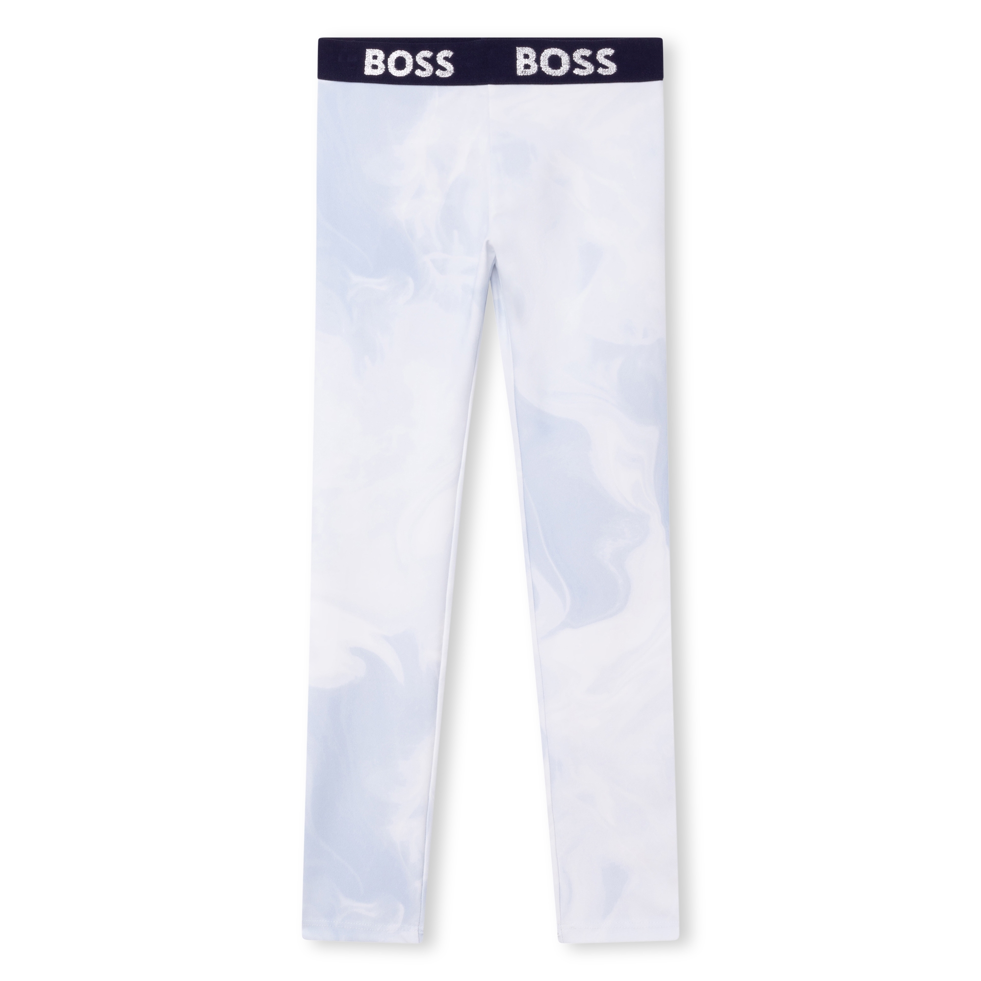Printed leggings with logo waist BOSS for GIRL