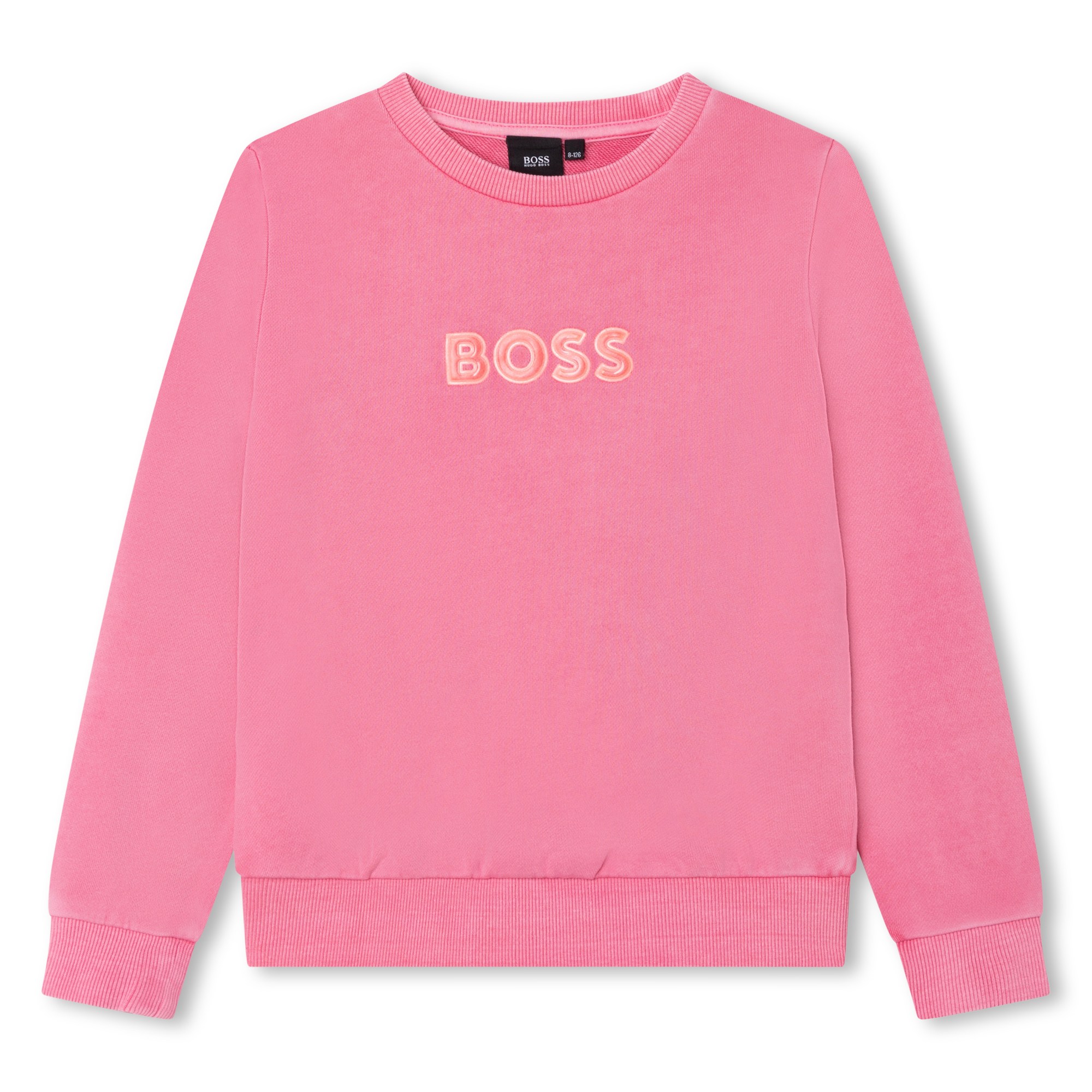 Fleece sweater van katoen BOSS Voor