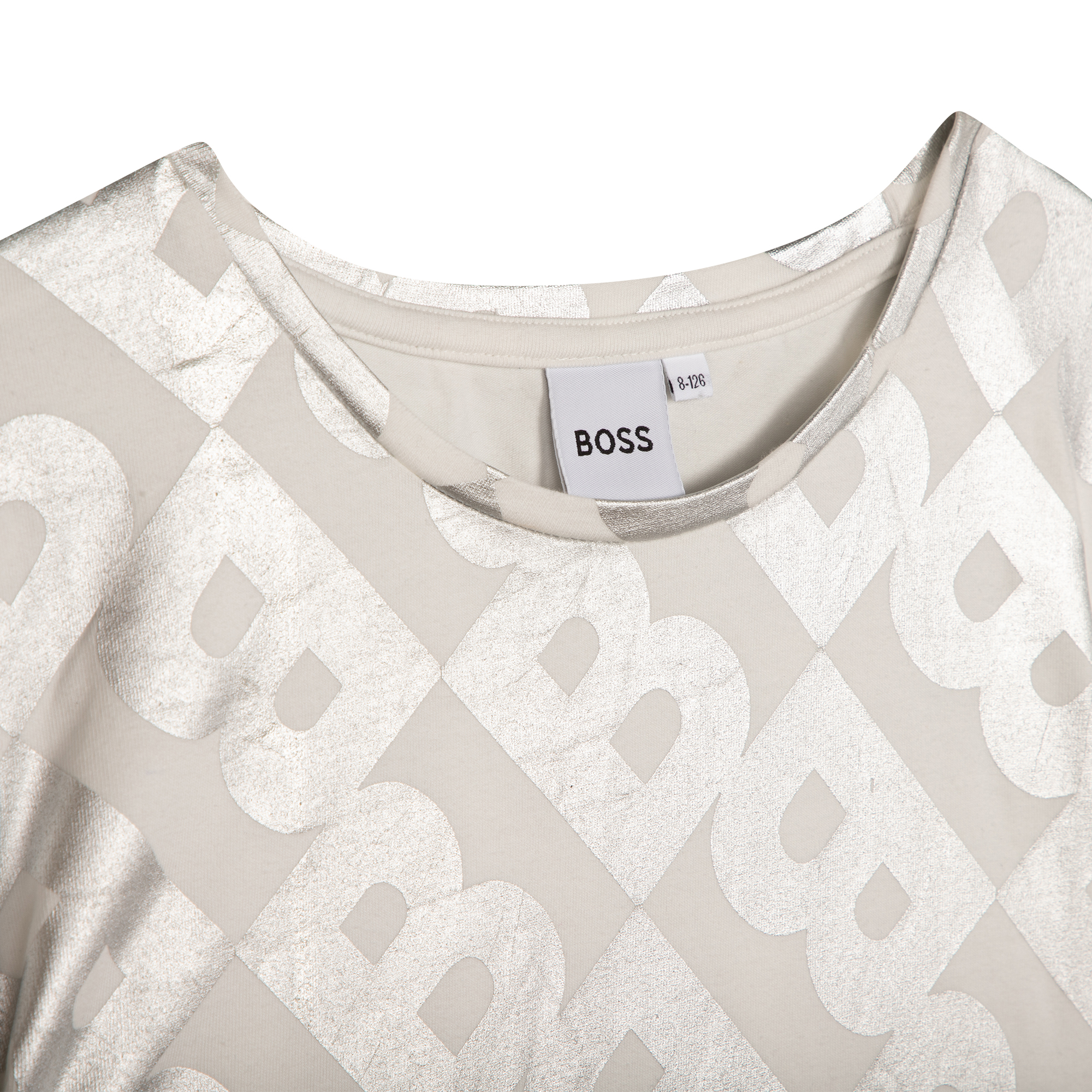 T-shirt met monogram-print BOSS Voor