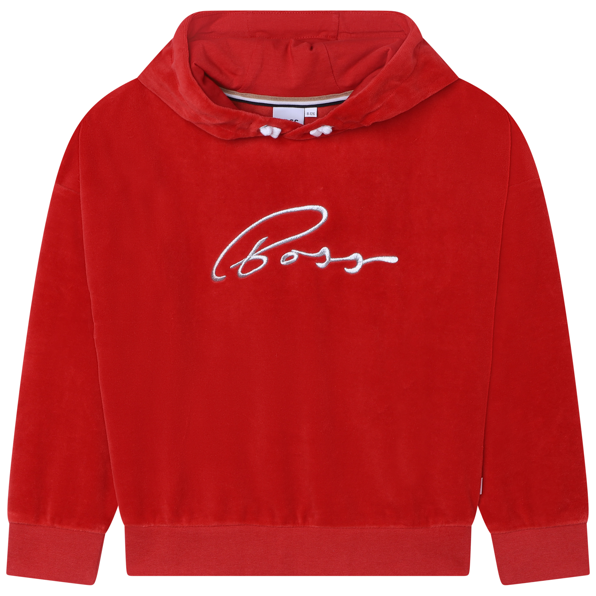 Sweater met capuchon en logo BOSS Voor