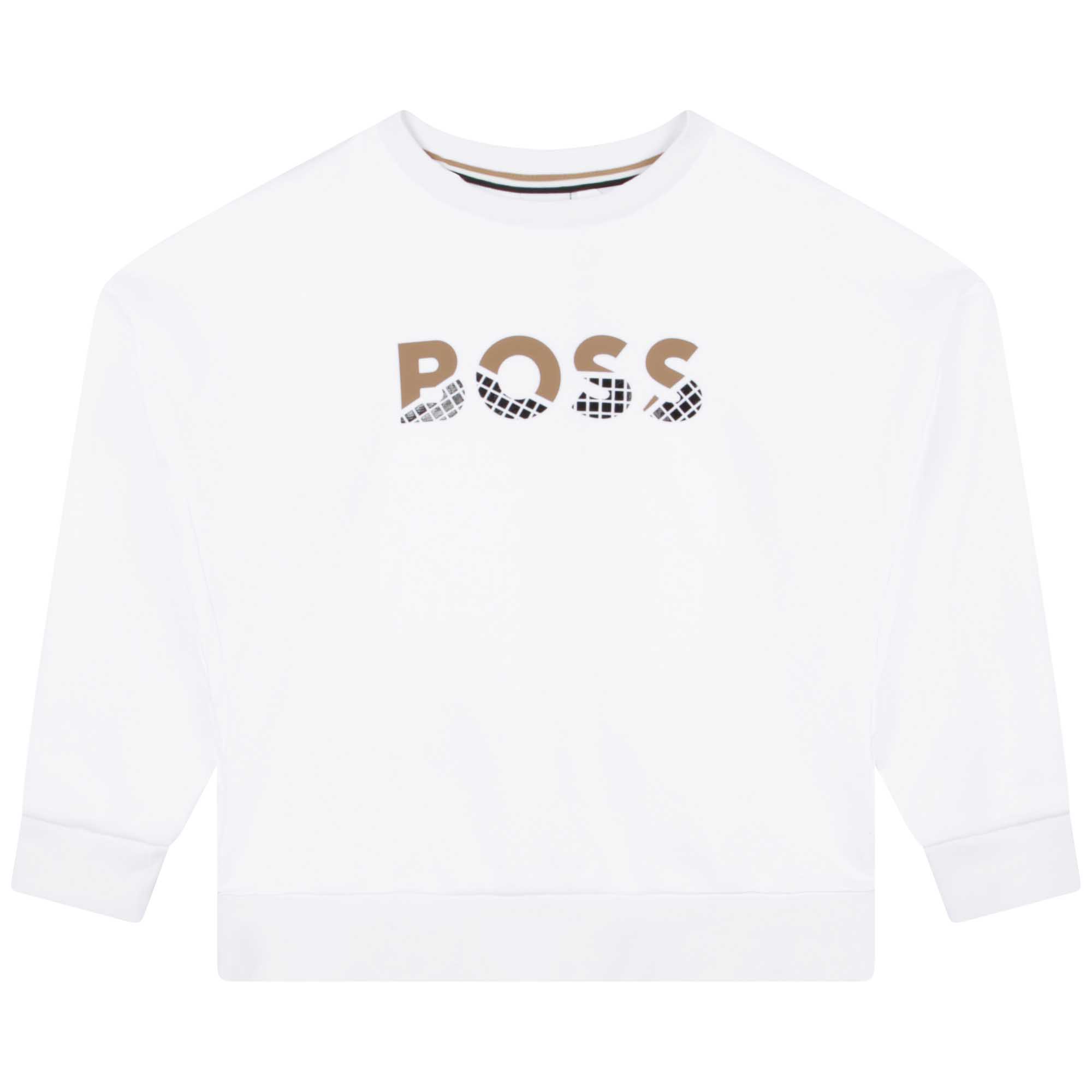 Loose-fit cotton sweatshirt BOSS for GIRL