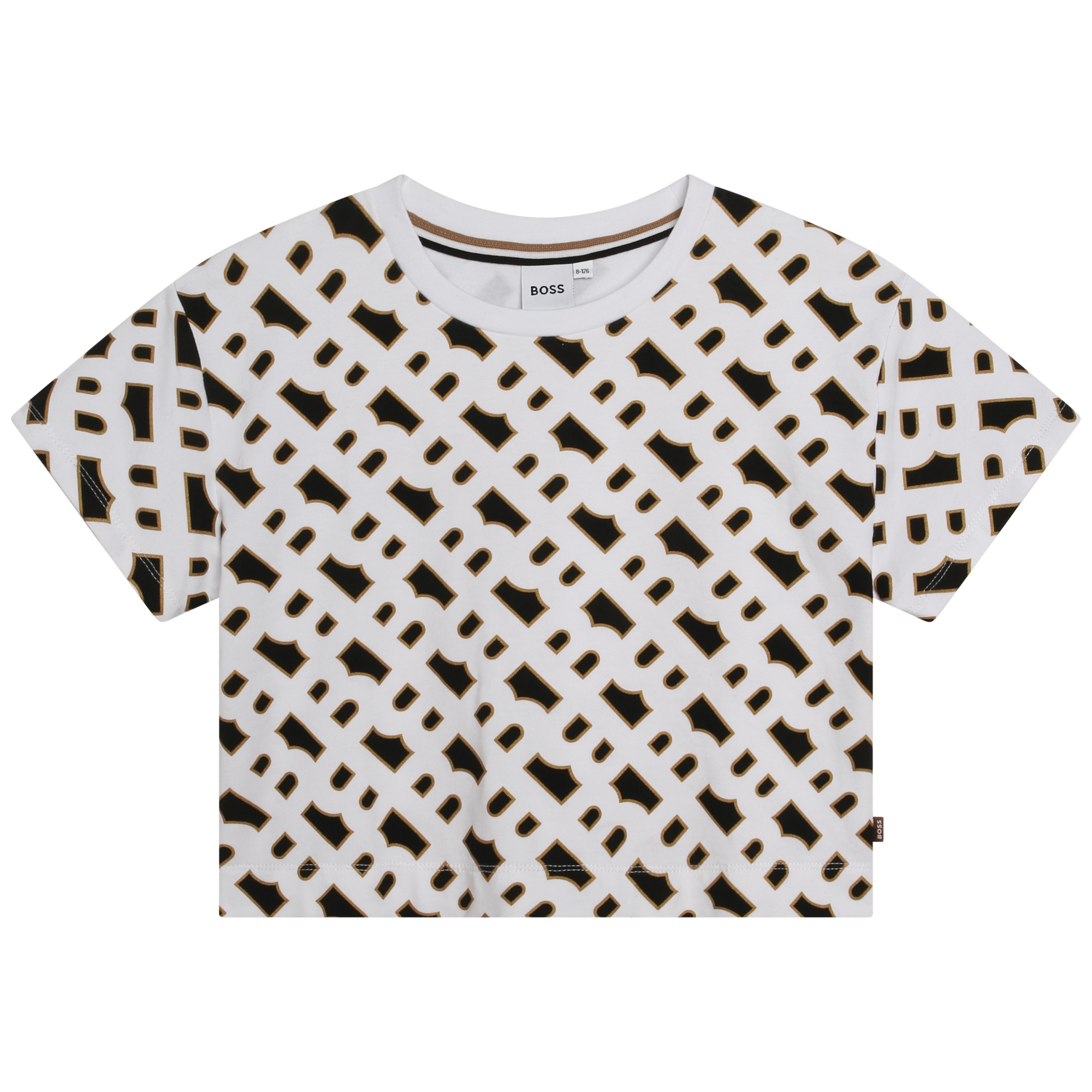 T-shirt manches courtes coton BOSS pour FILLE