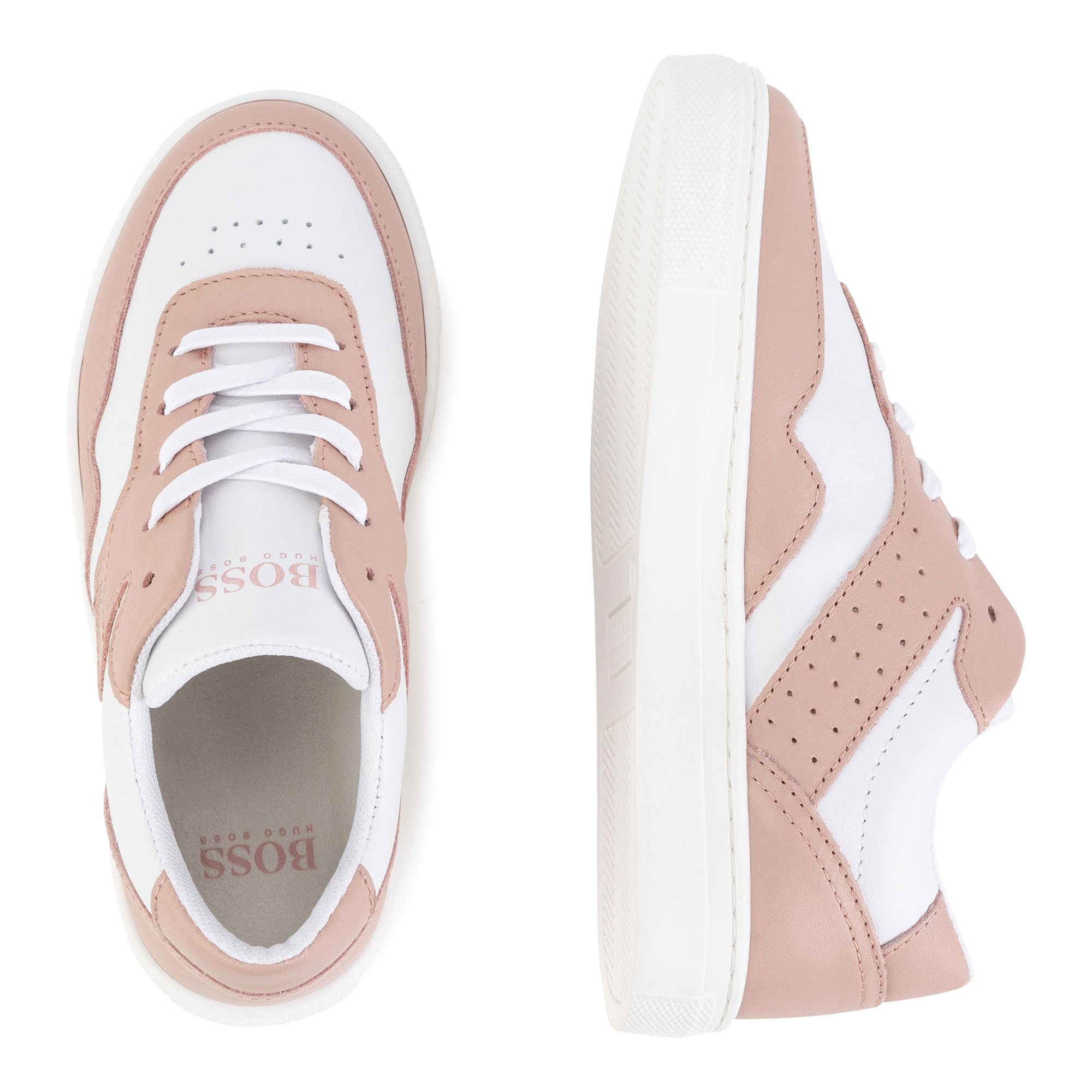 Two-tone leather sneakers BOSS for GIRL