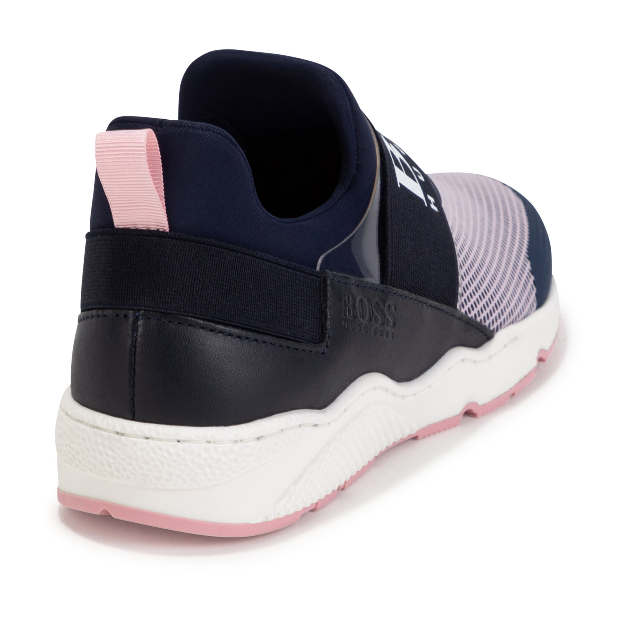 Leather and fabric trainers BOSS for GIRL