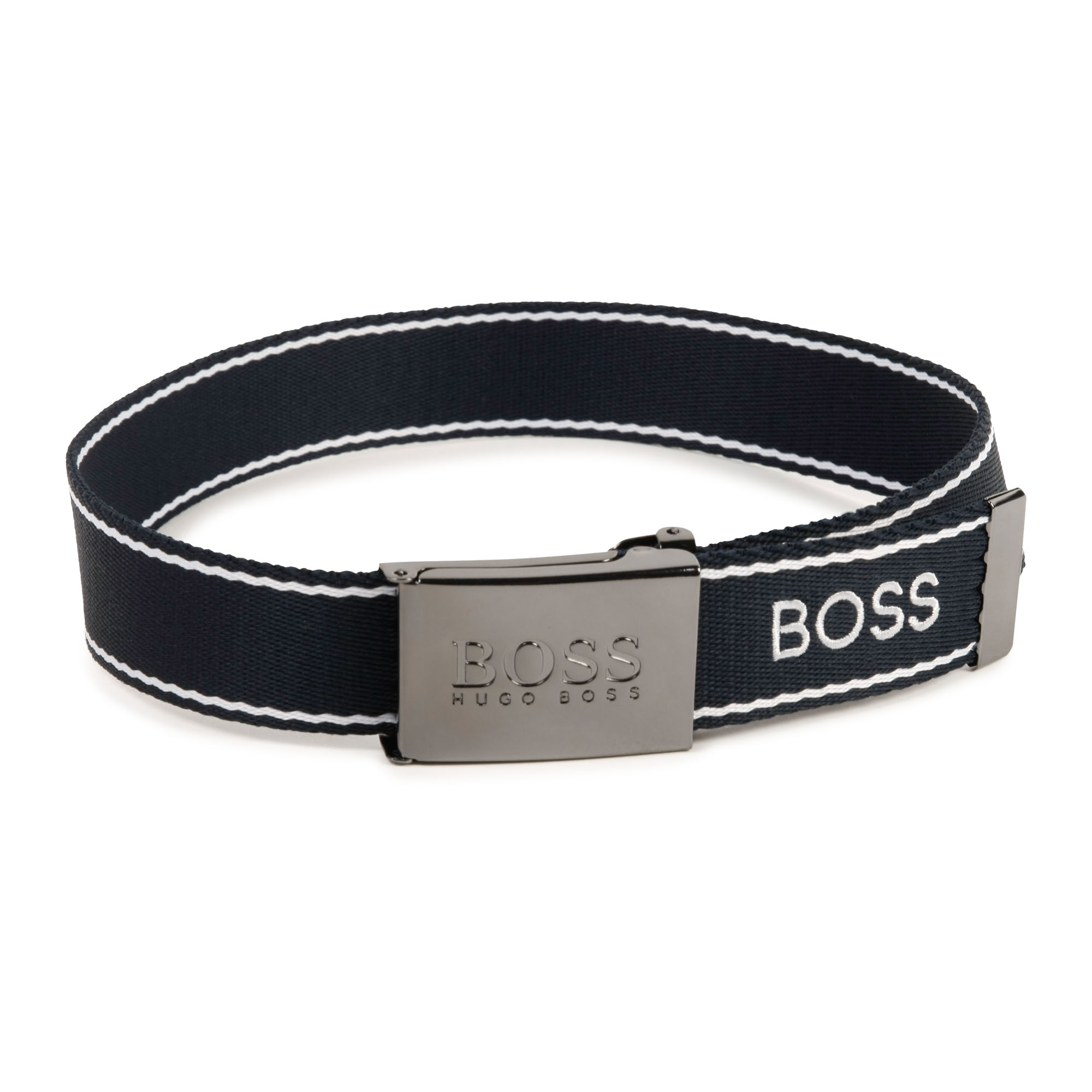 Strap-style belt with plaque BOSS for BOY