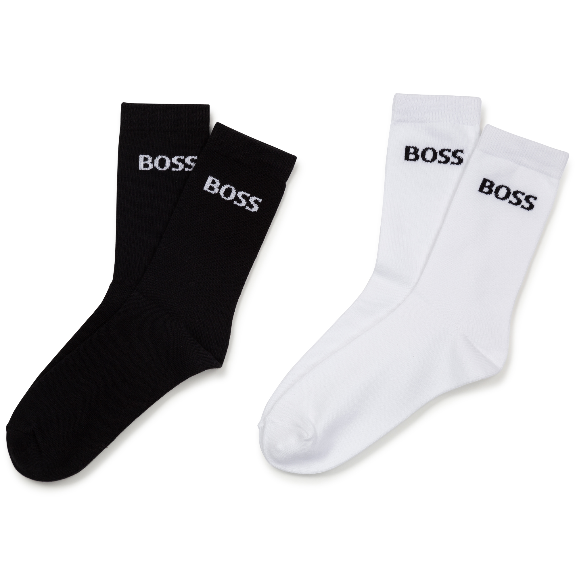 Set of tall plain socks BOSS for BOY