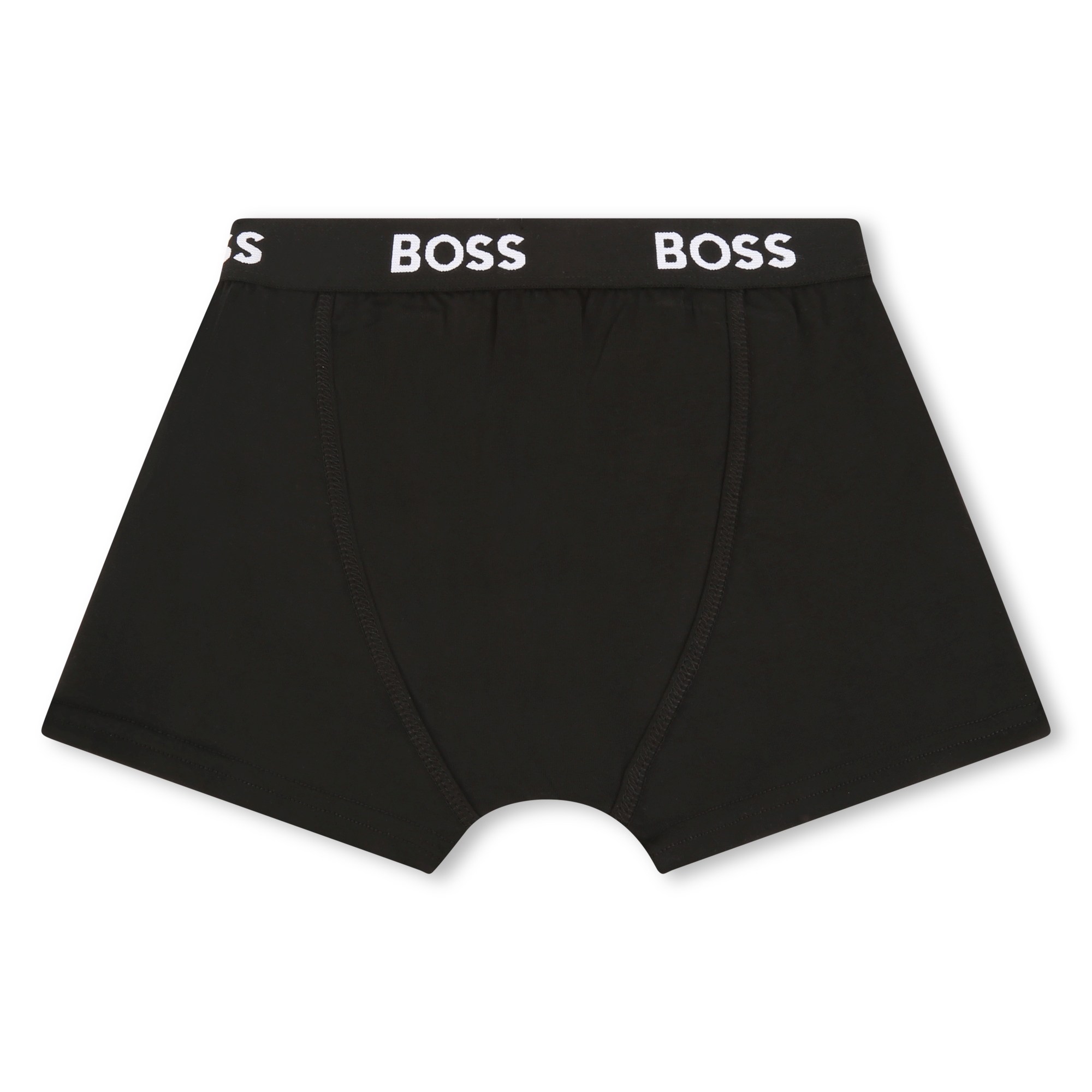 Pack De Tres: Calzoncillos Boxer Con Logotipo En La Cintura Black