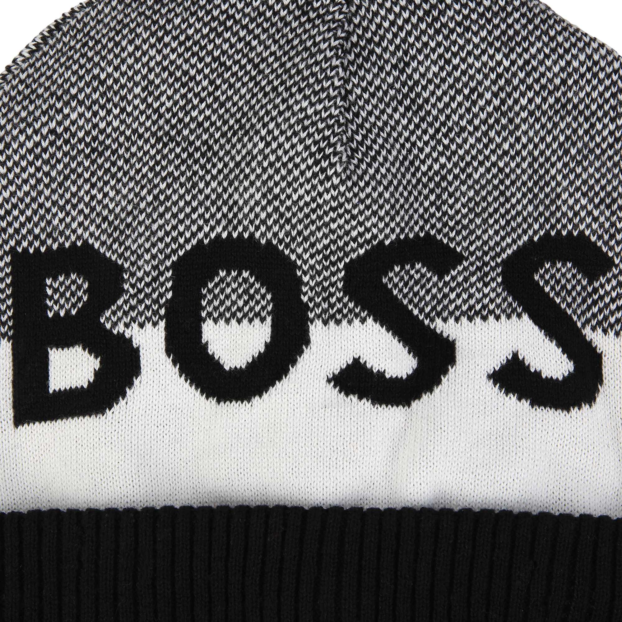 Cotton hat with pompom BOSS for BOY