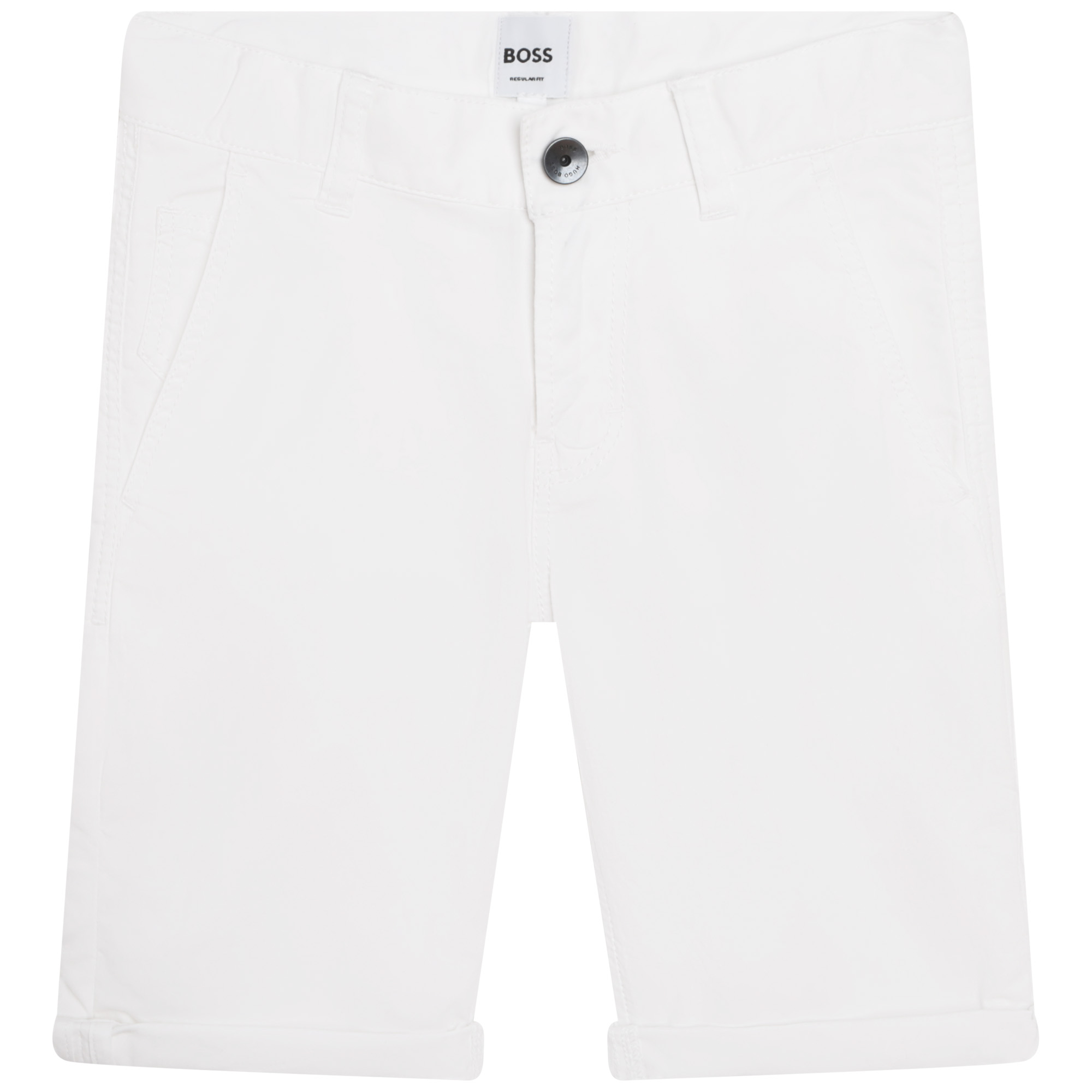 Cotton twill bermuda shorts BOSS for BOY