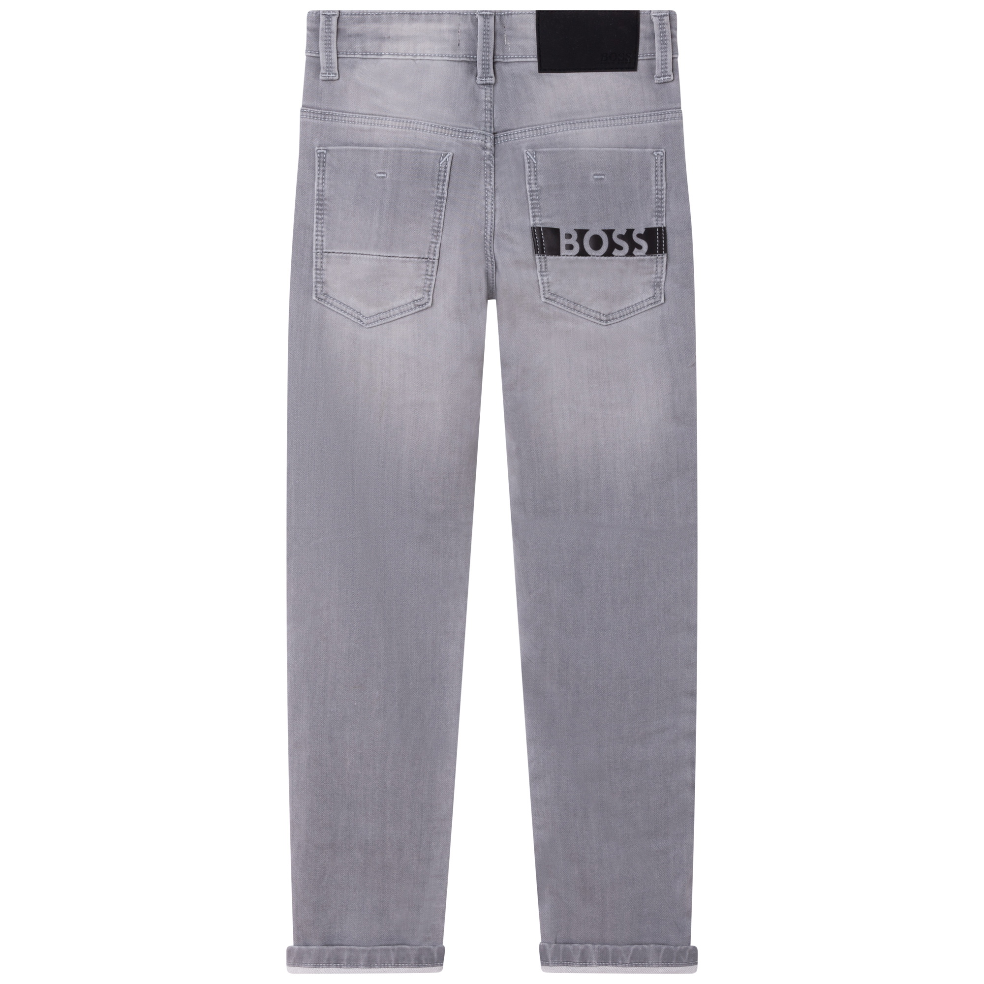 Jeans effetto pile con logo BOSS Per RAGAZZO