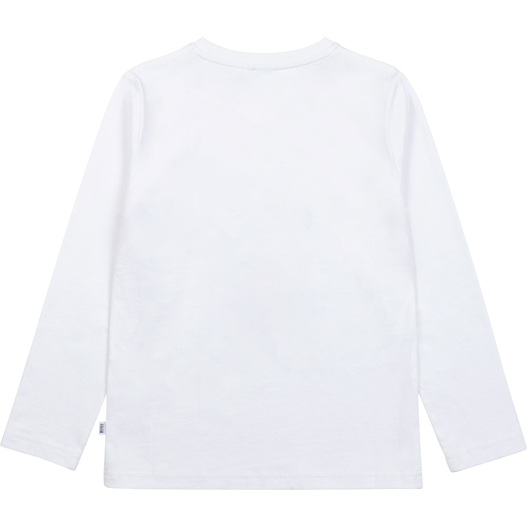 Camiseta de algodón estampada BOSS para NIÑO