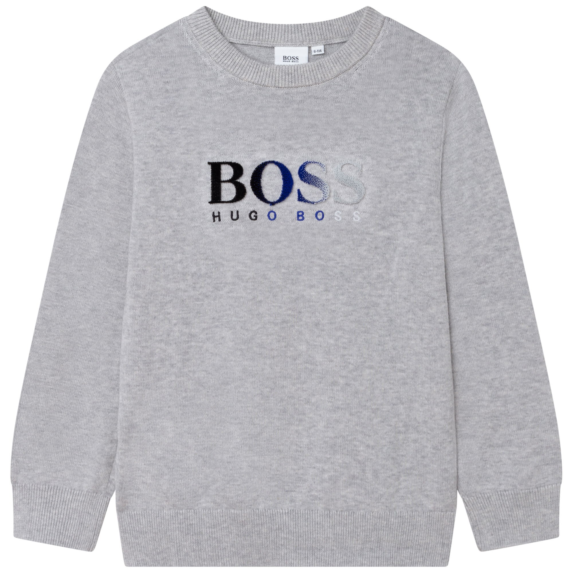 Tricot sweater with print BOSS for BOY