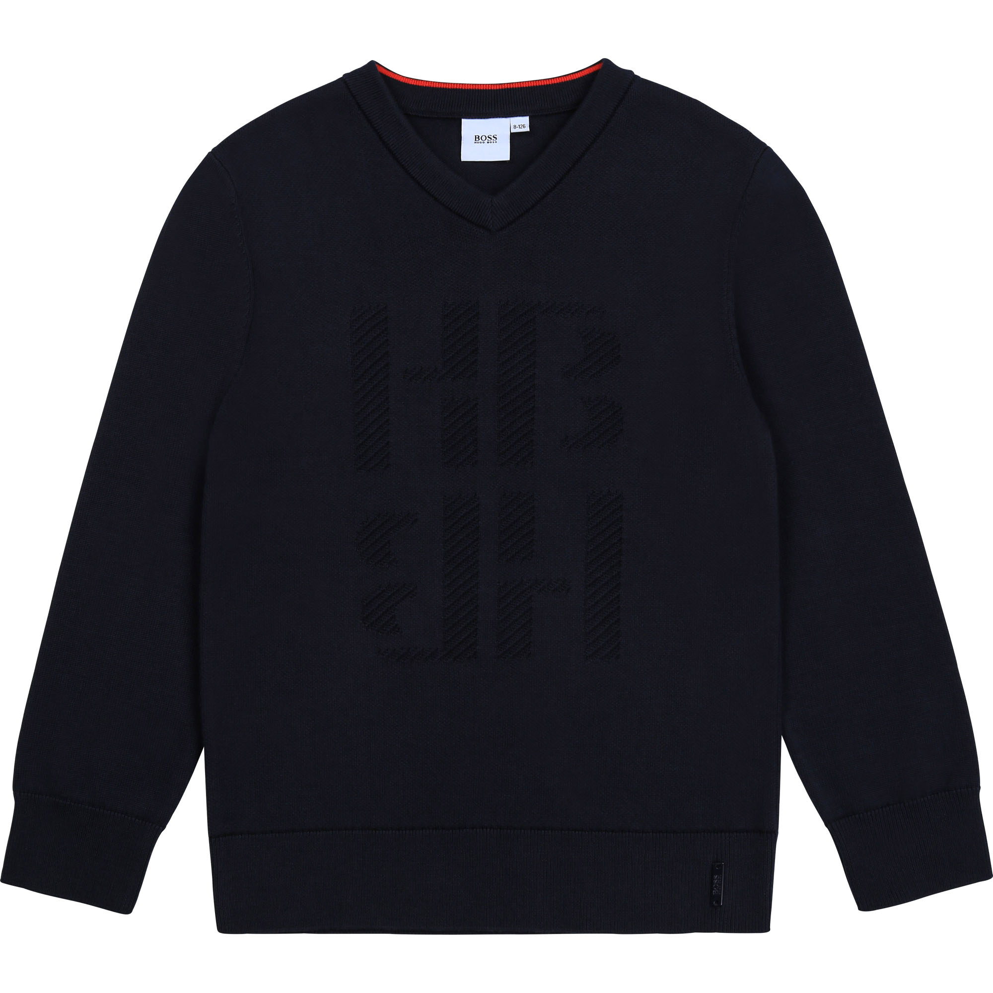 Tricot sweater with jacquard BOSS for BOY