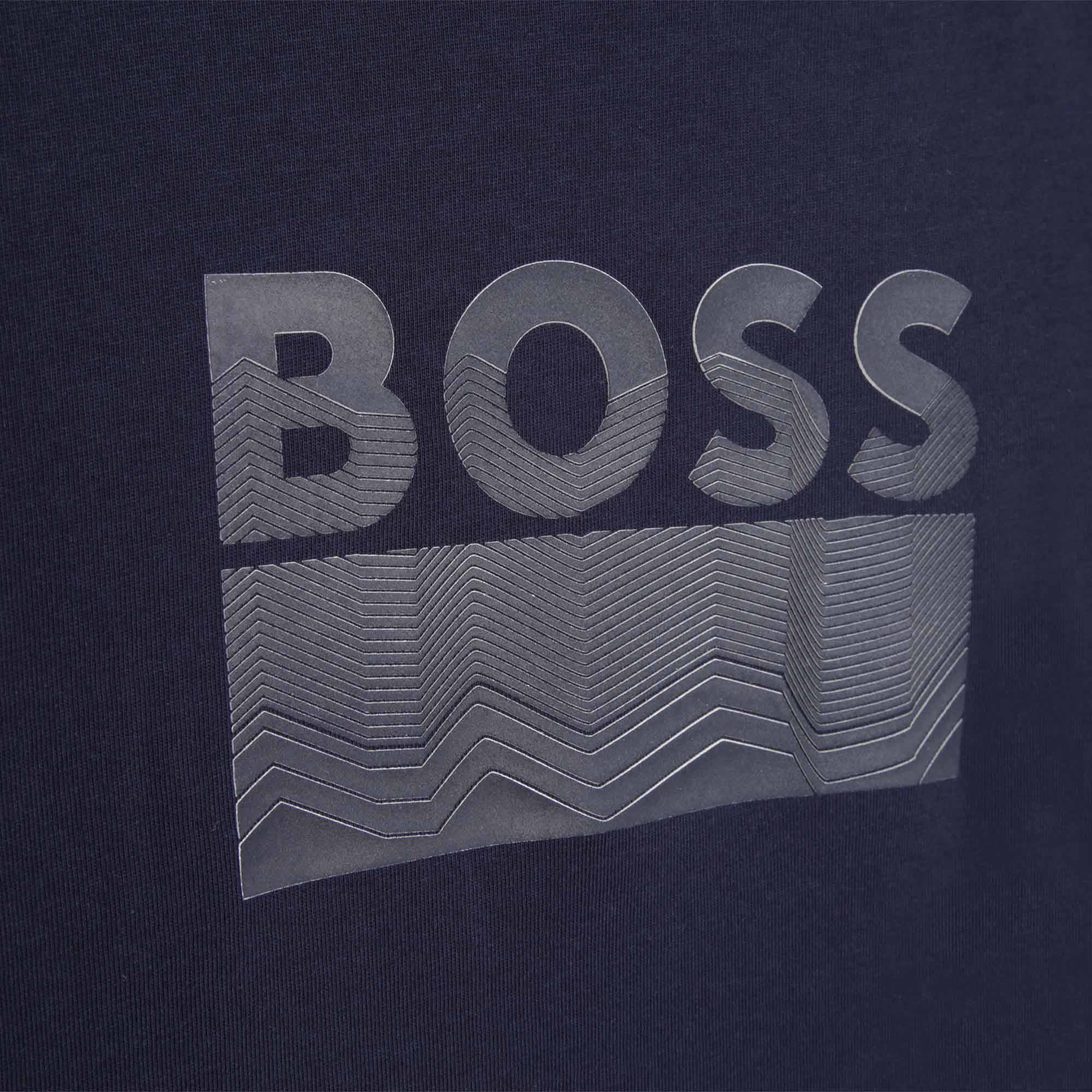 T-shirt en coton avec imprimé BOSS pour GARCON