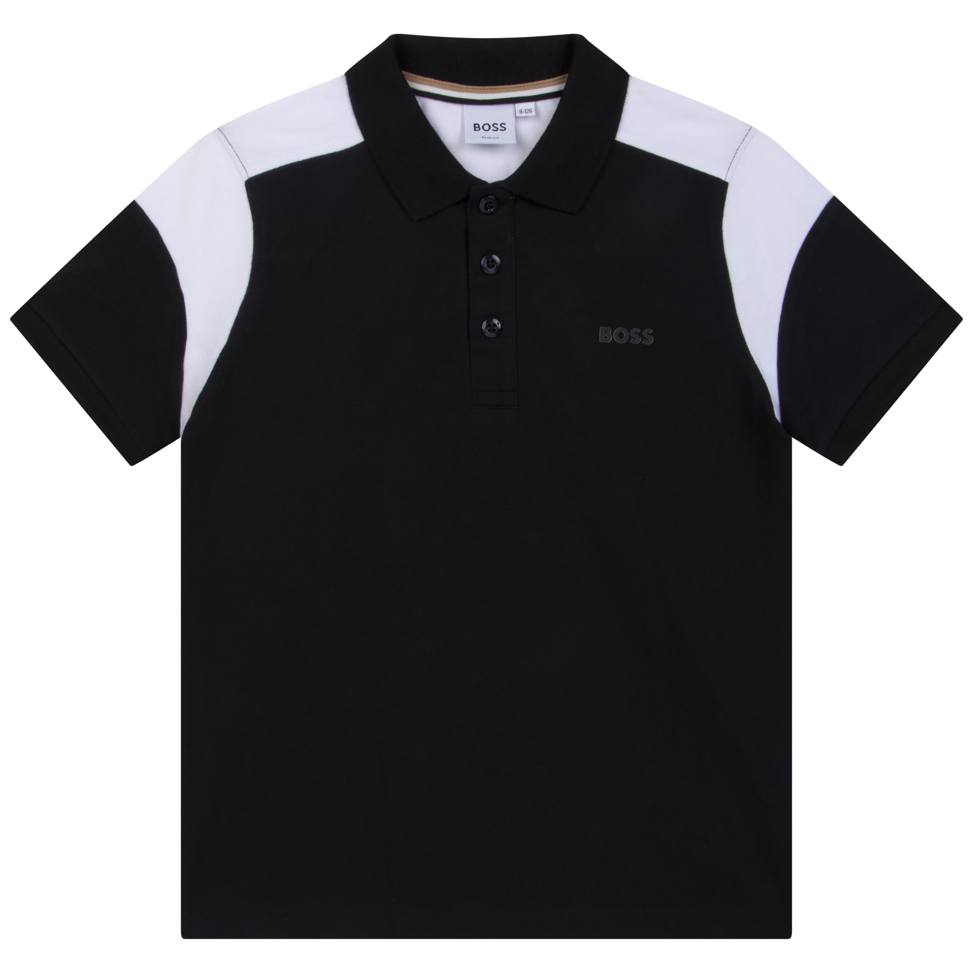 Two-tone short-sleeved polo BOSS for BOY