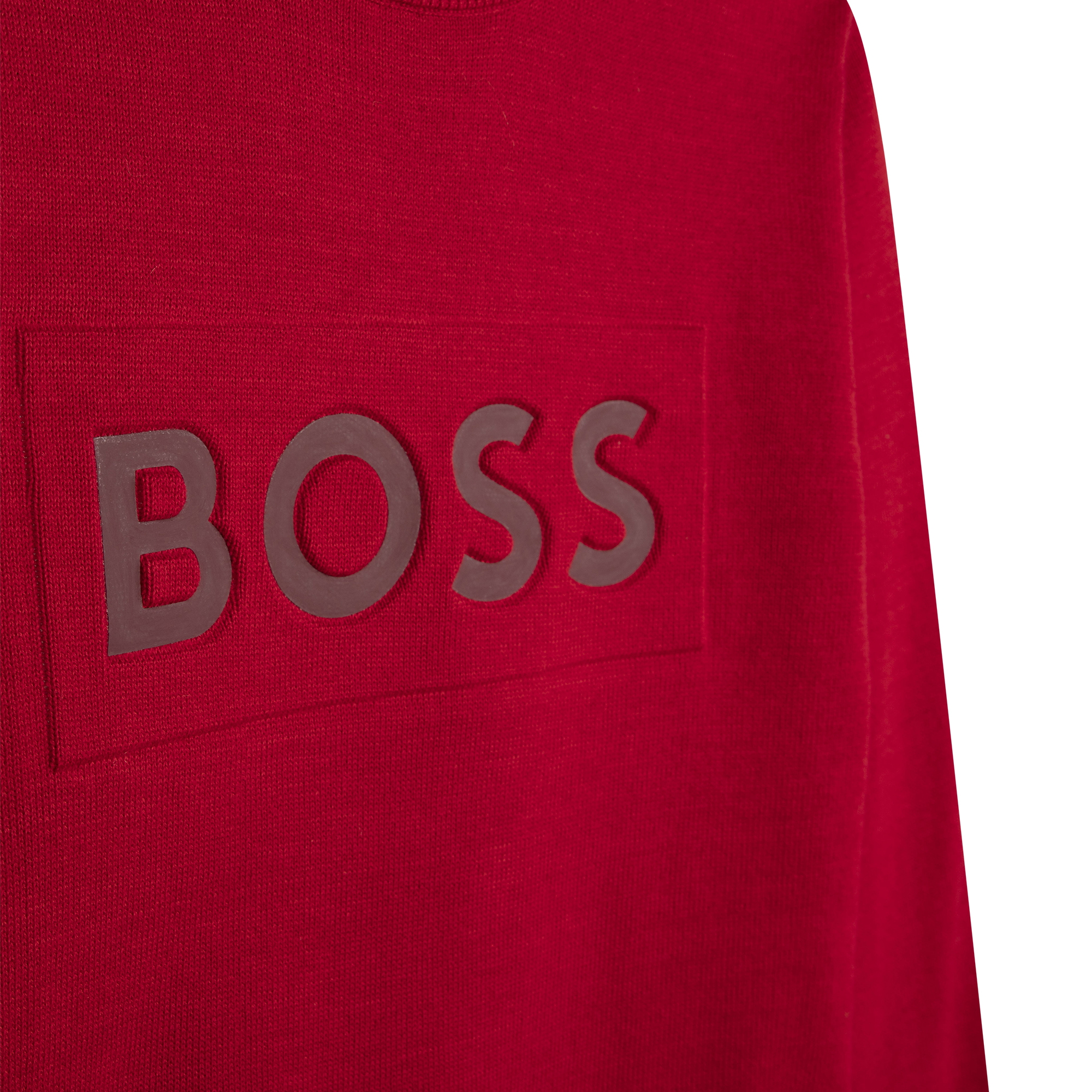 Katoenen trui met logo BOSS Voor
