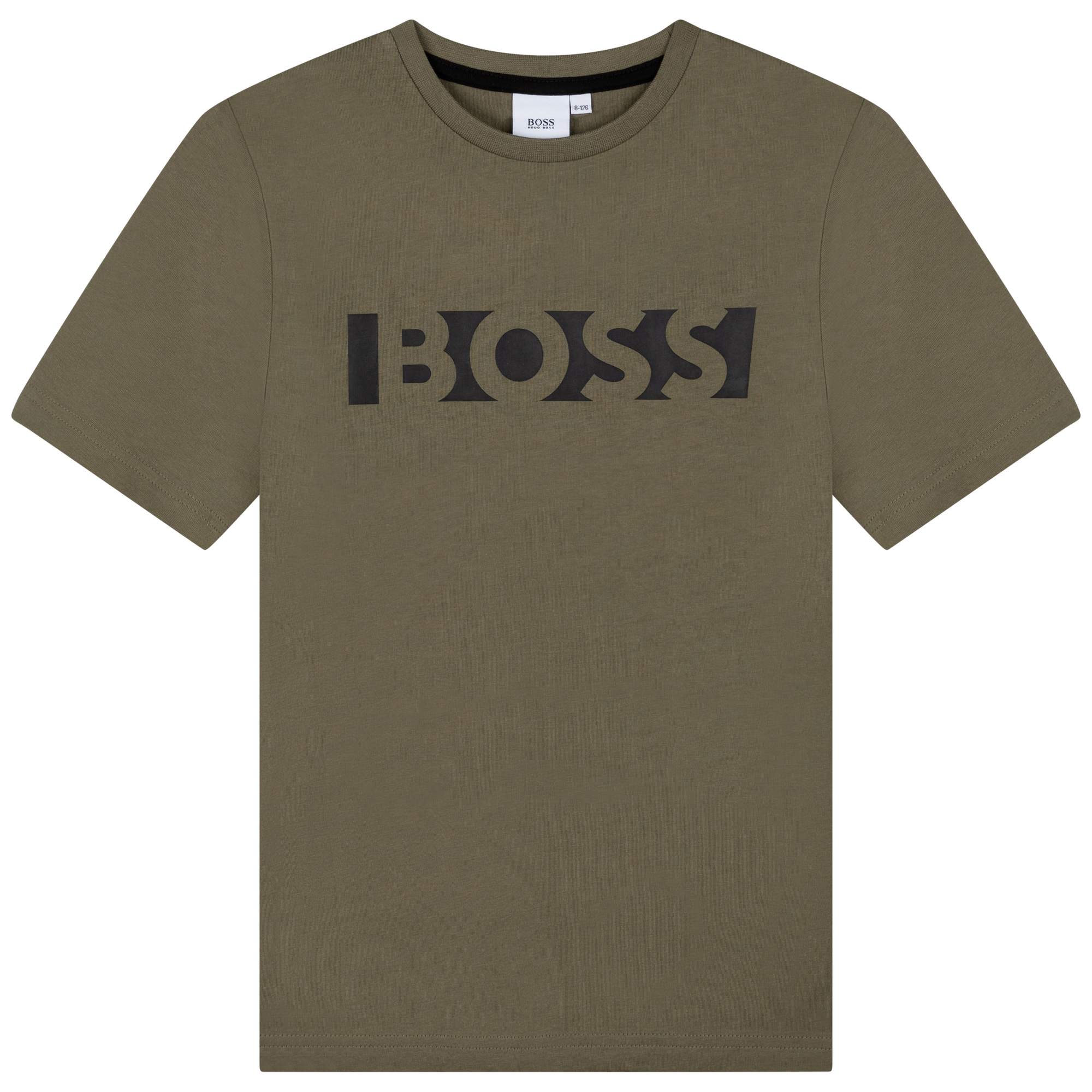 Straight T-shirt met logo BOSS Voor
