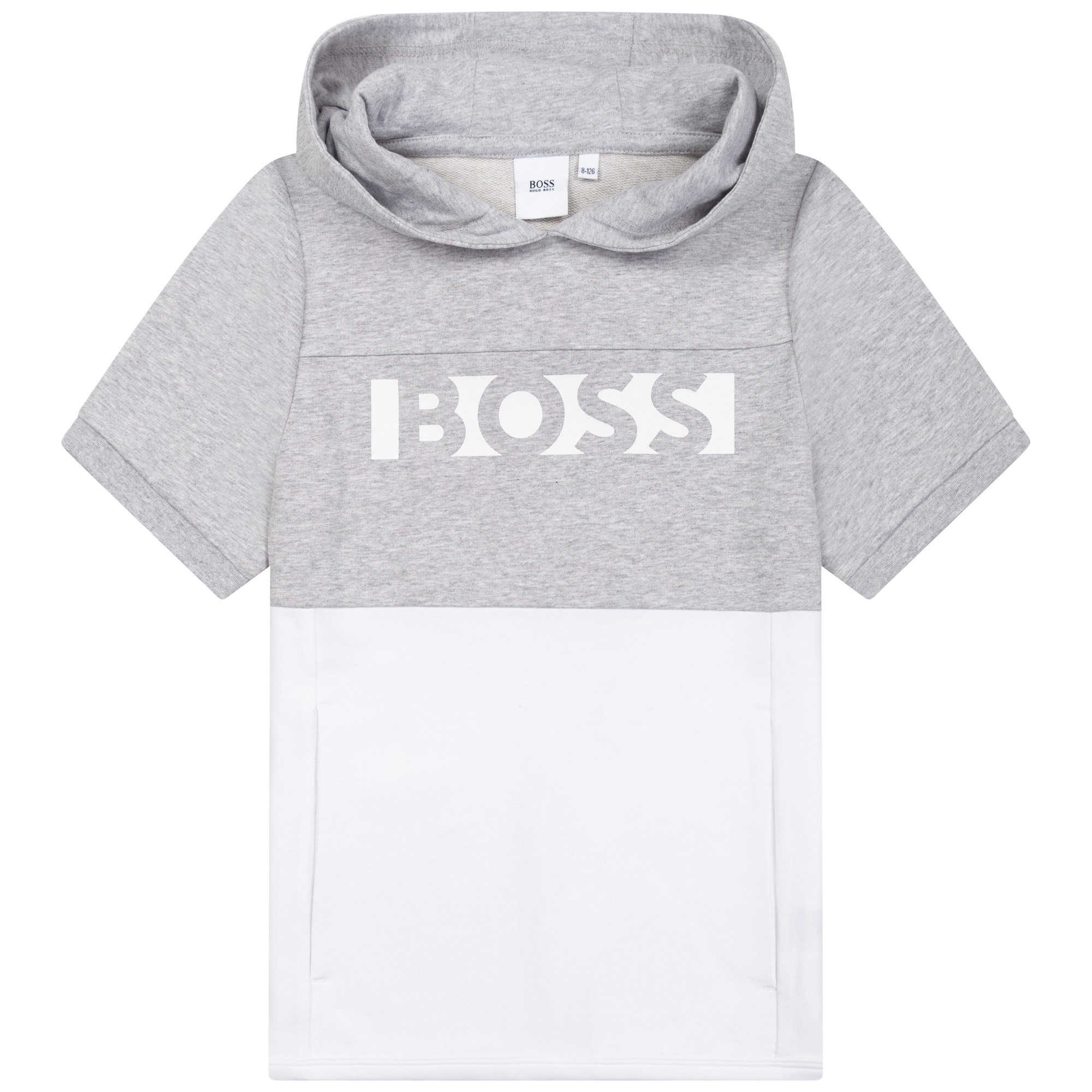Fleece T-shirt met capuchon BOSS Voor