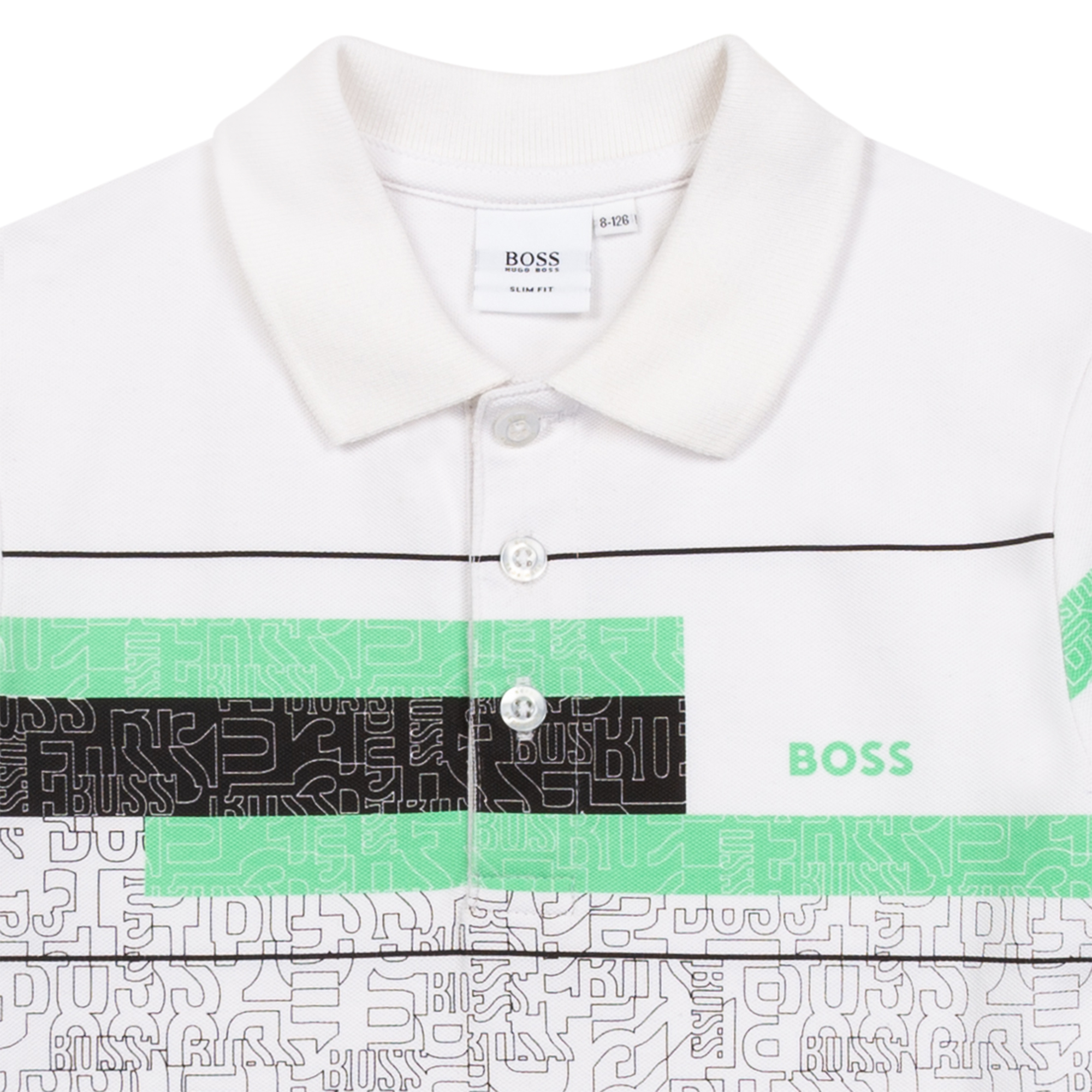 Cotton pique polo shirt BOSS for BOY
