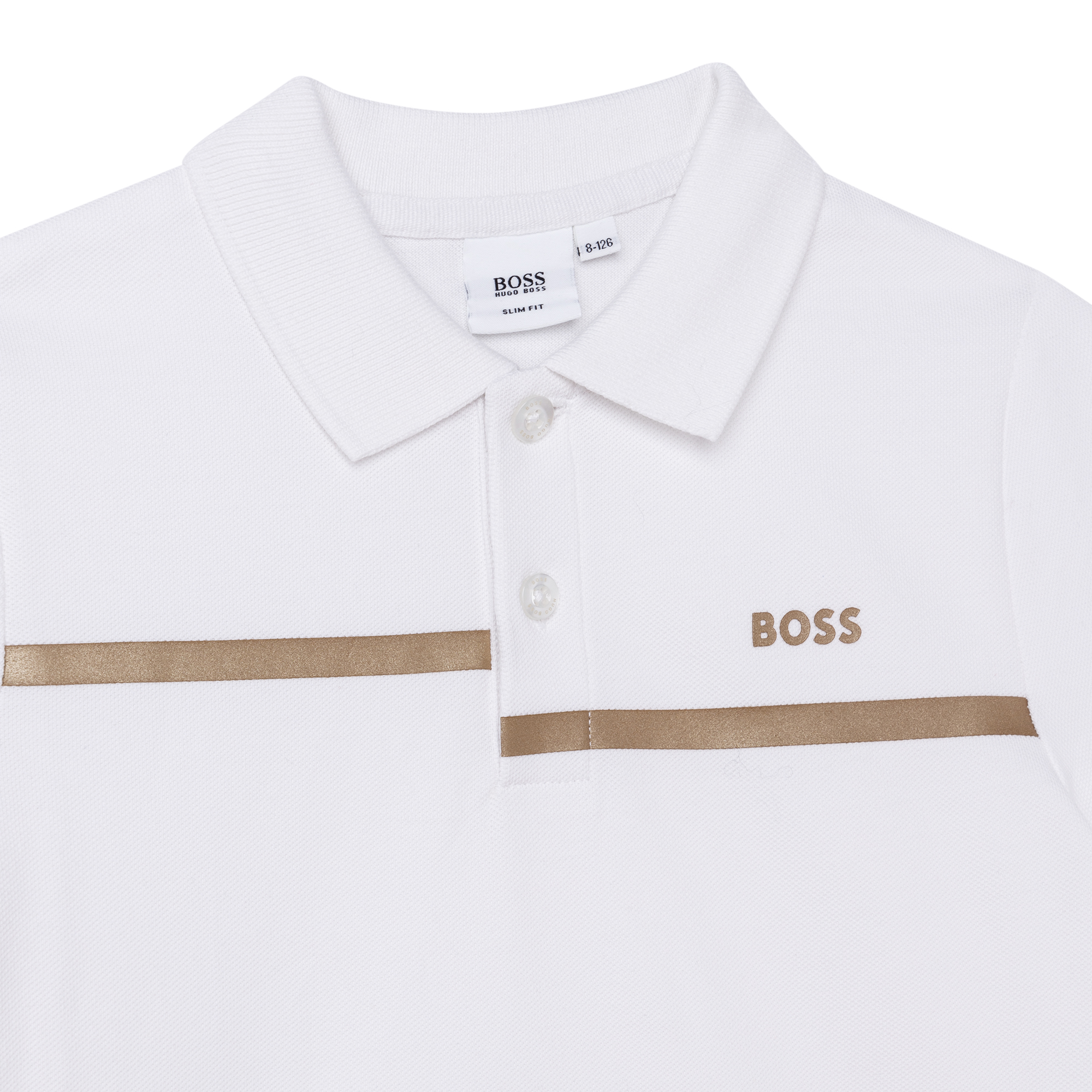 Cotton pique polo shirt BOSS for BOY