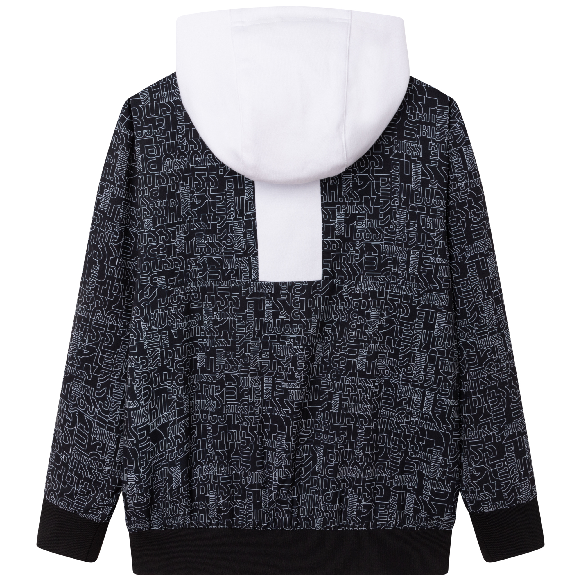Fleece sweater met rits BOSS Voor