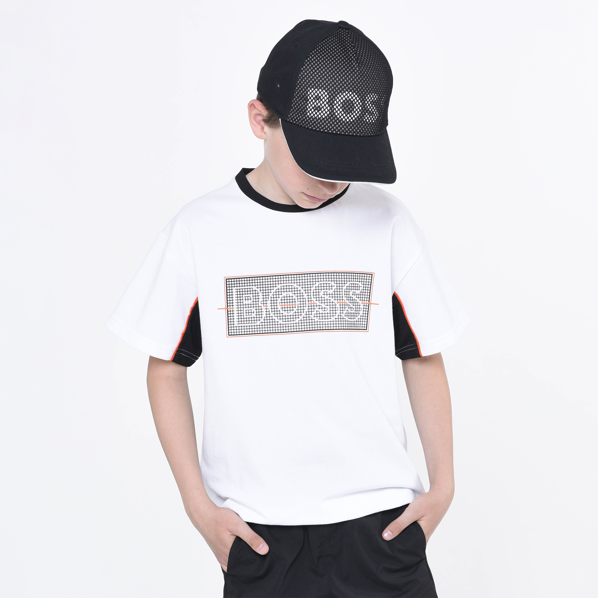 T-shirt with print BOSS for BOY