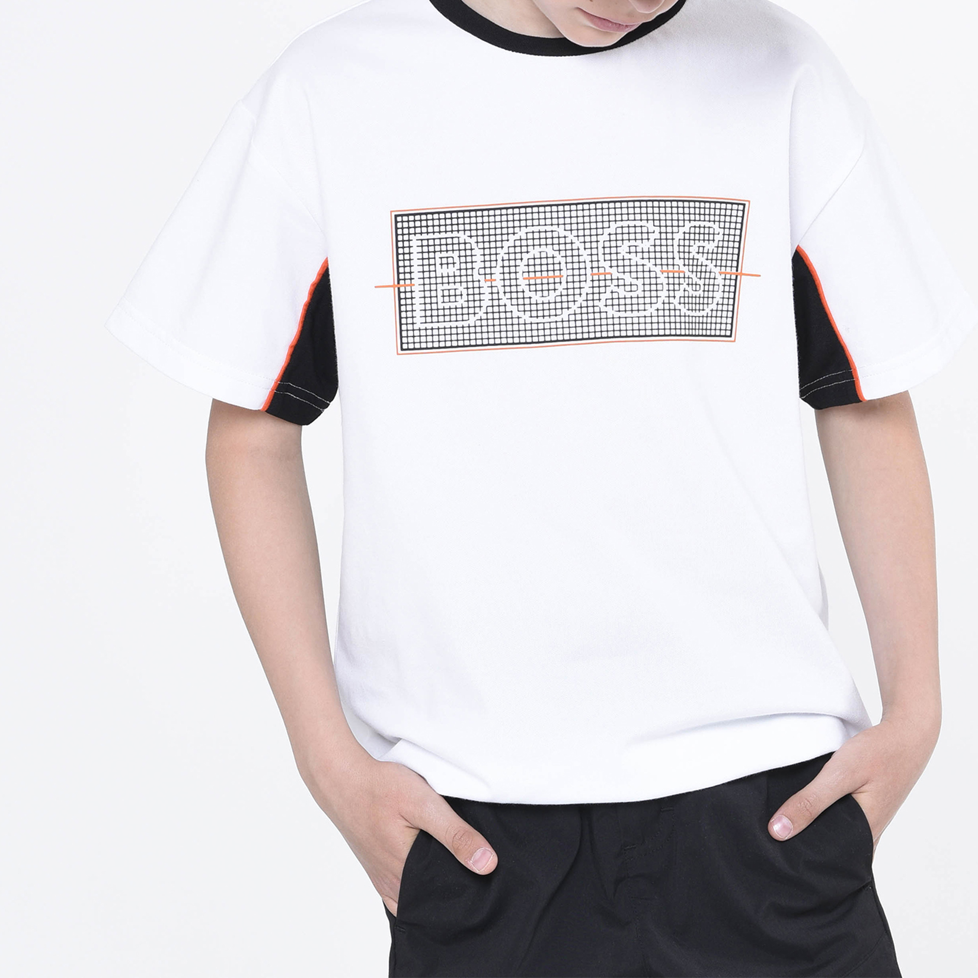 T-shirt met print BOSS Voor