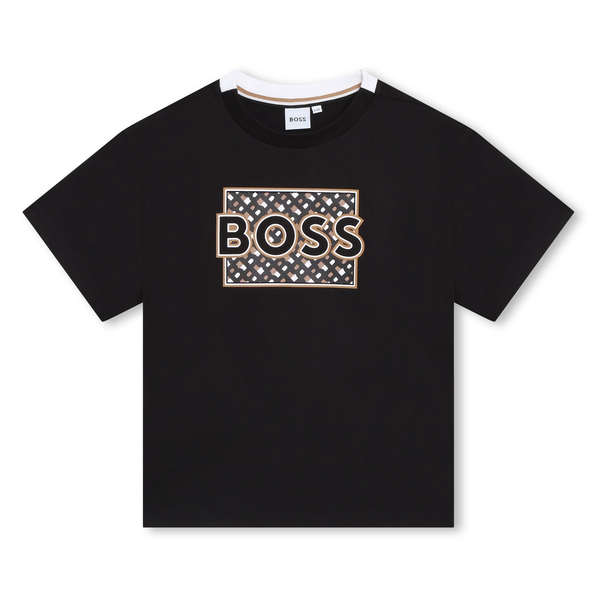 T-shirt with contrasting neck BOSS for BOY