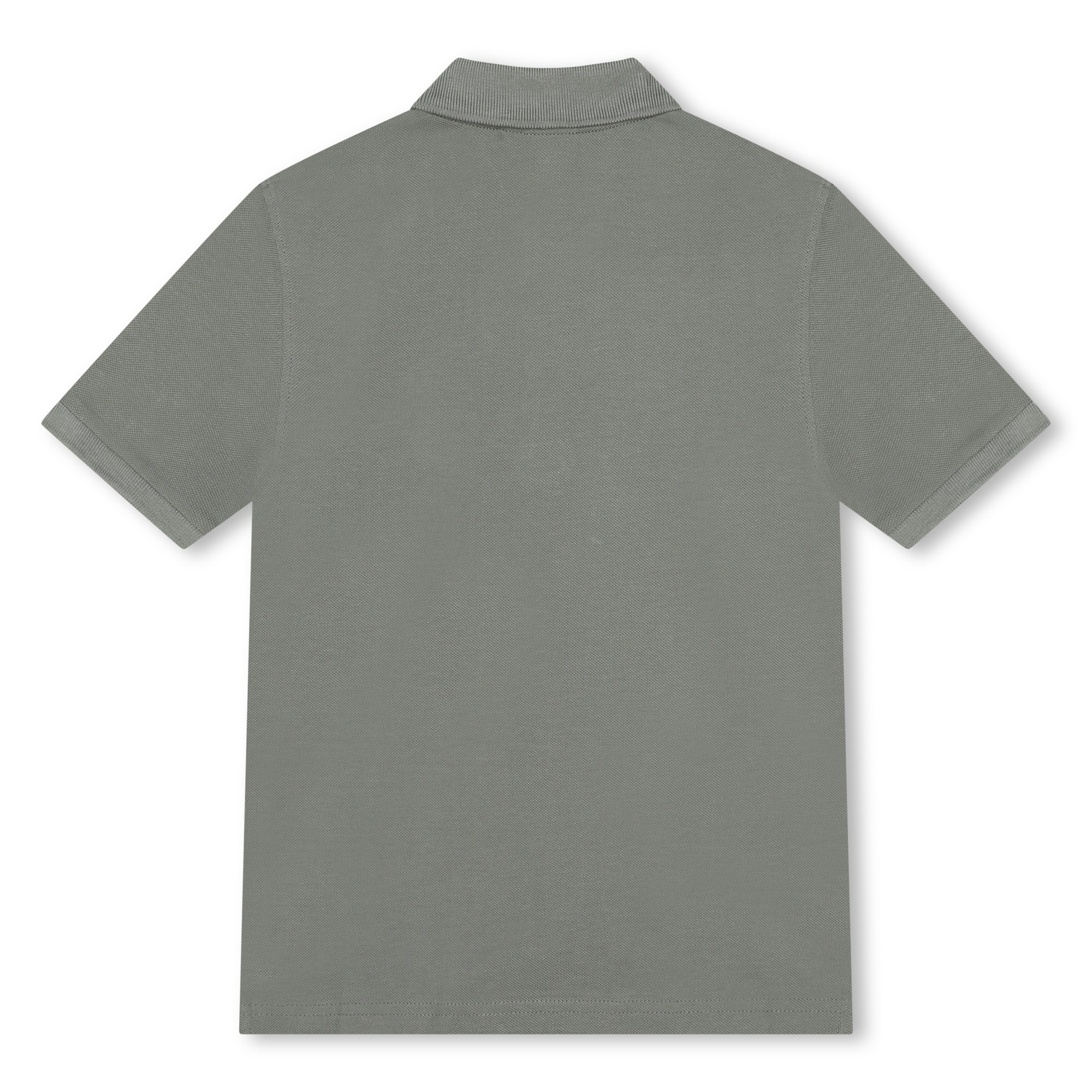 Plain cotton piqué polo shirt BOSS for BOY