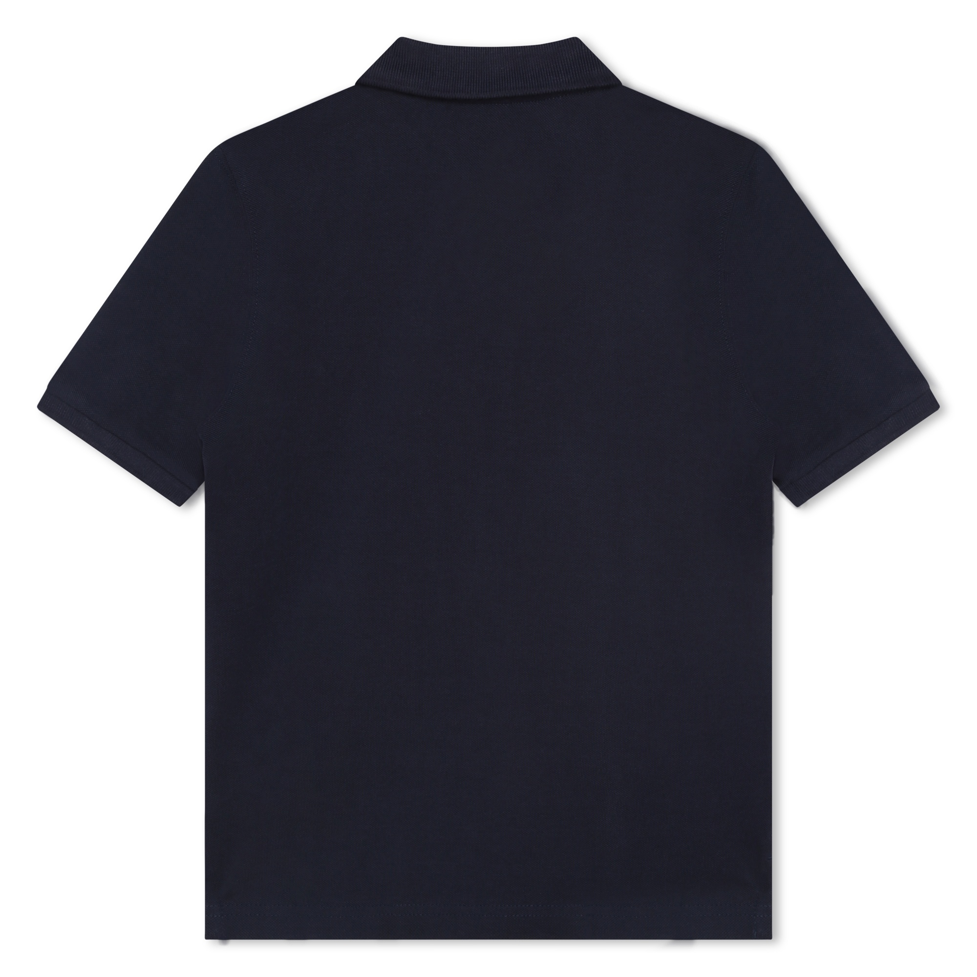 Plain cotton piqué polo shirt BOSS for BOY