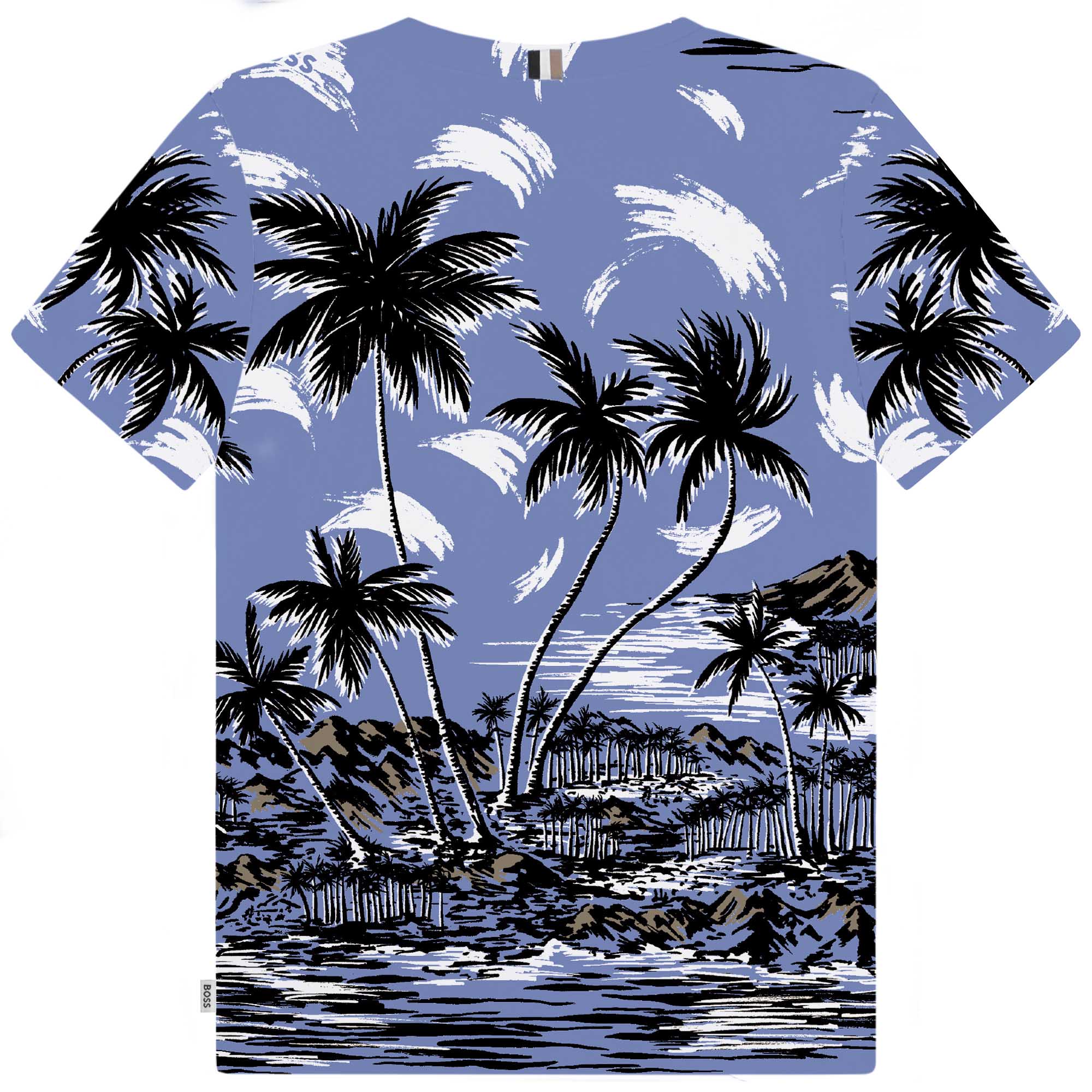 T-shirt mit tropischem print BOSS Für JUNGE