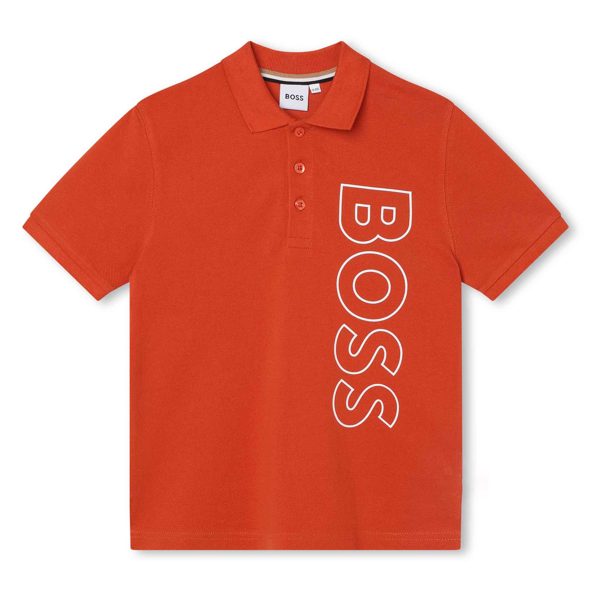 Short-sleeved polo shirt BOSS for BOY