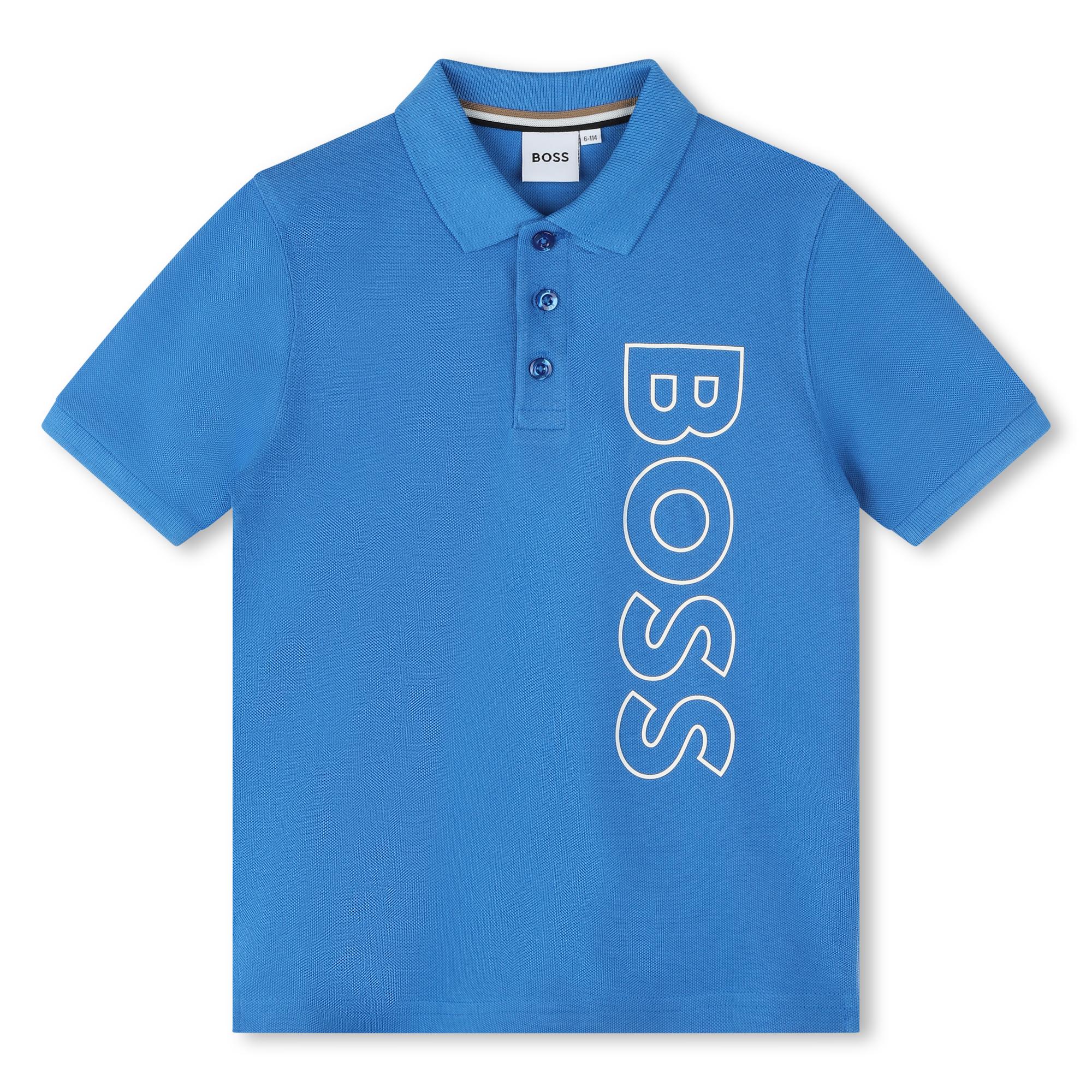 Short-sleeved polo shirt BOSS for BOY