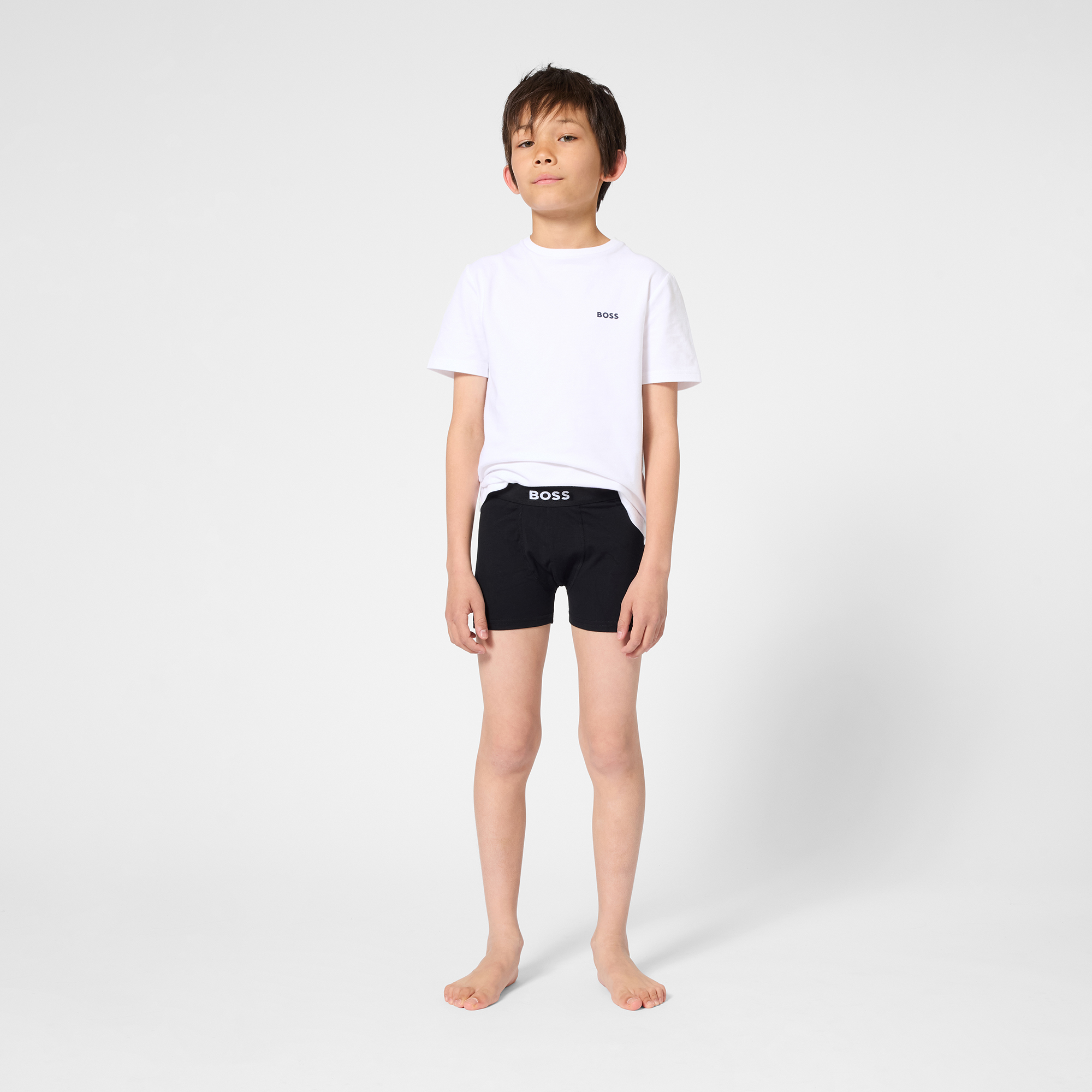 T-shirt manches courtes coton BOSS pour GARCON