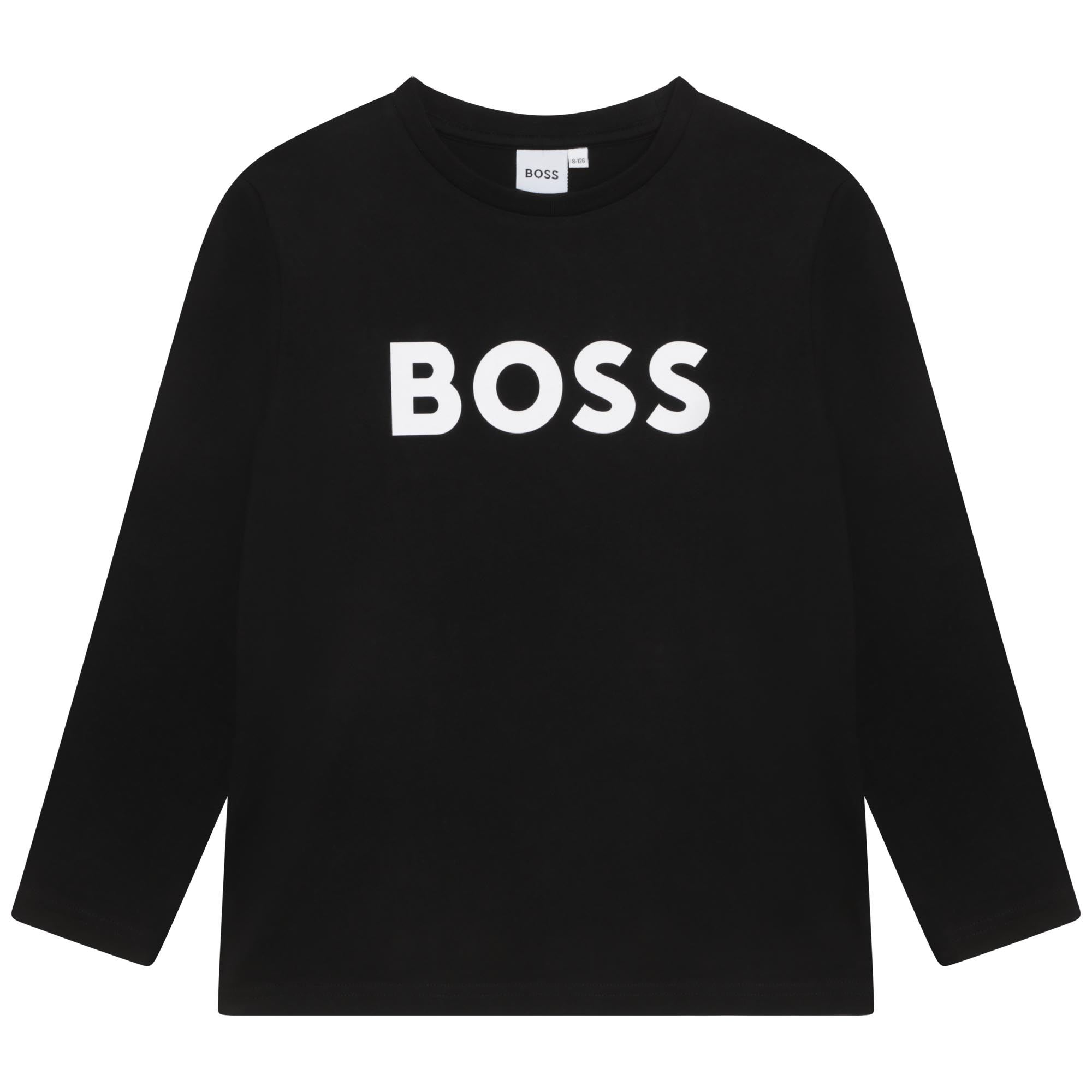 T-shirt manches longues coton BOSS pour GARCON