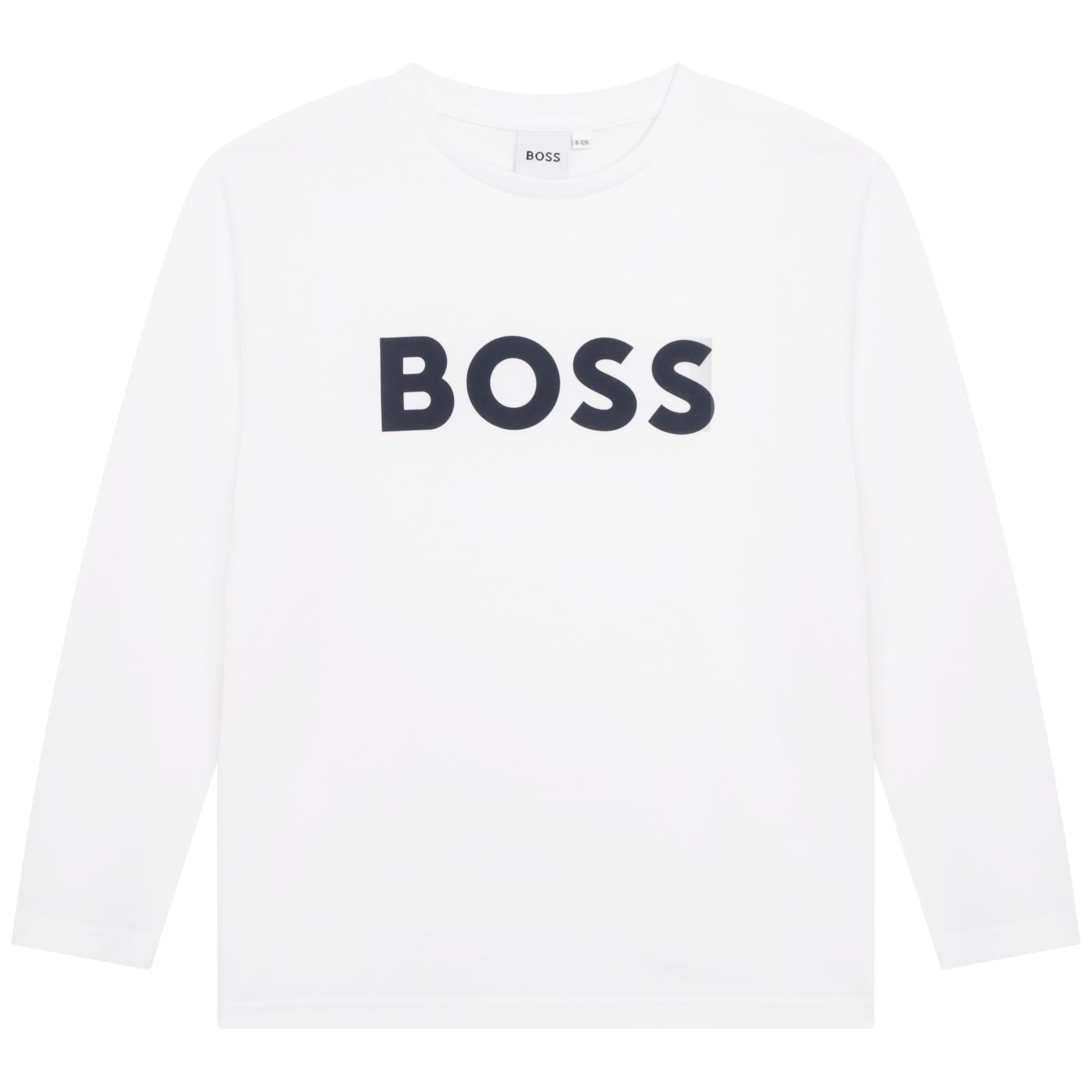 Long-sleeved cotton T-shirt BOSS for BOY