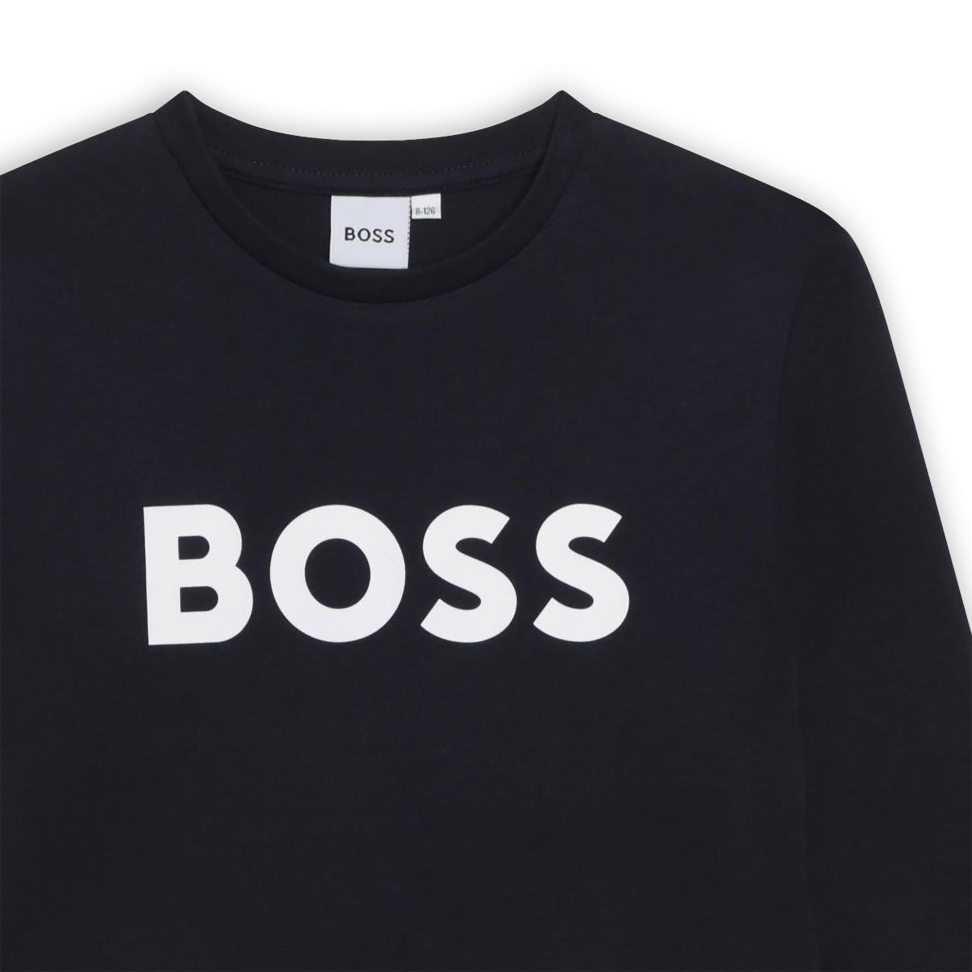 T-shirt manches longues coton BOSS pour GARCON