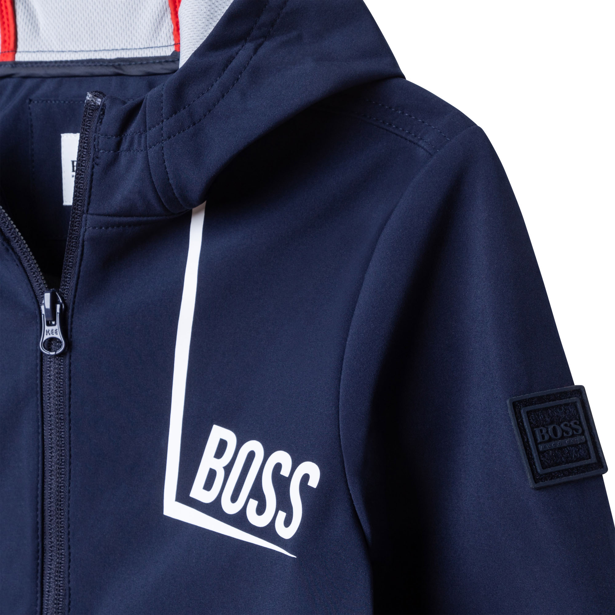 Hooded softshell jacket BOSS for BOY